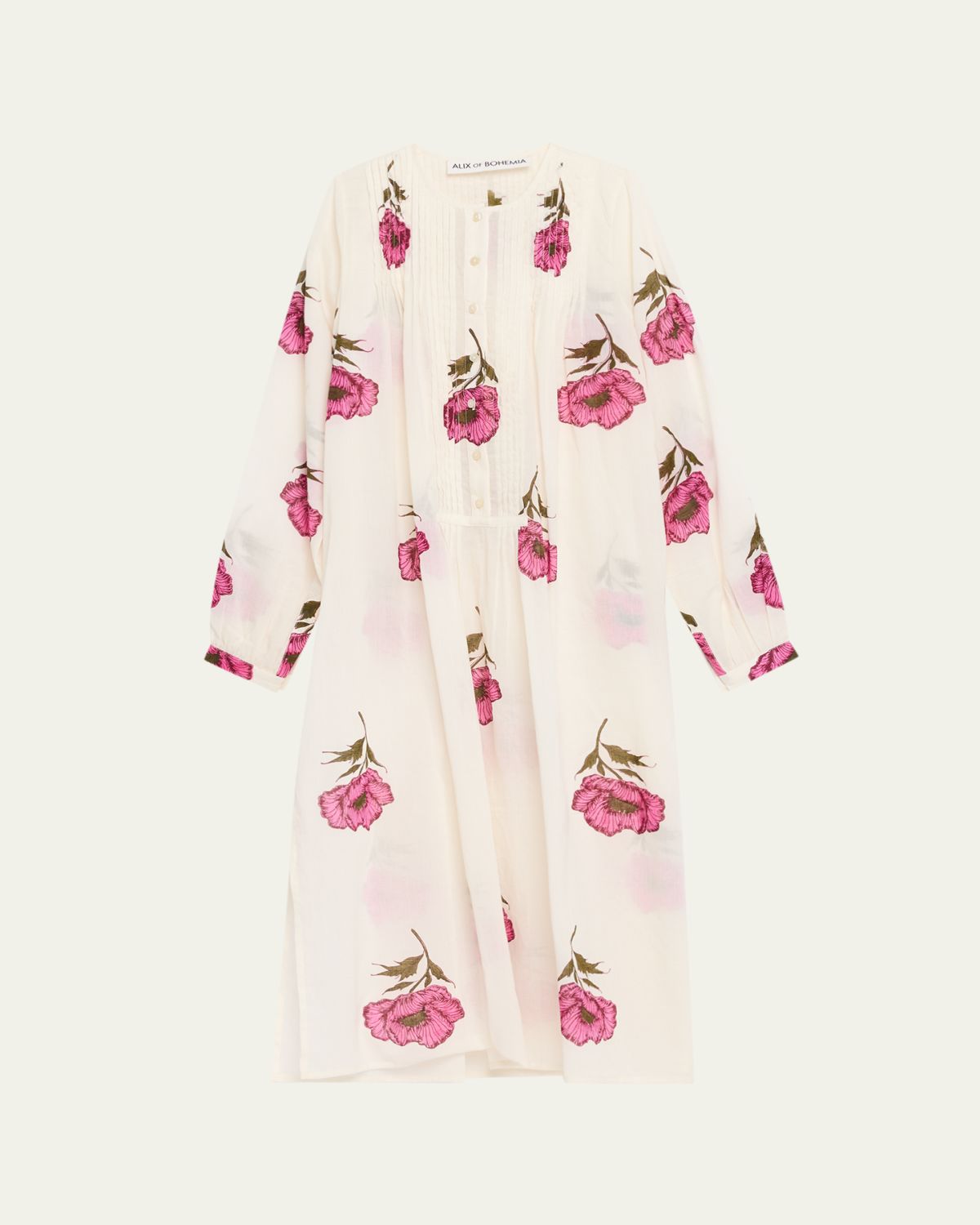 Alix of Bohemia Nyxe Fuchsia Poppy Midi Dress