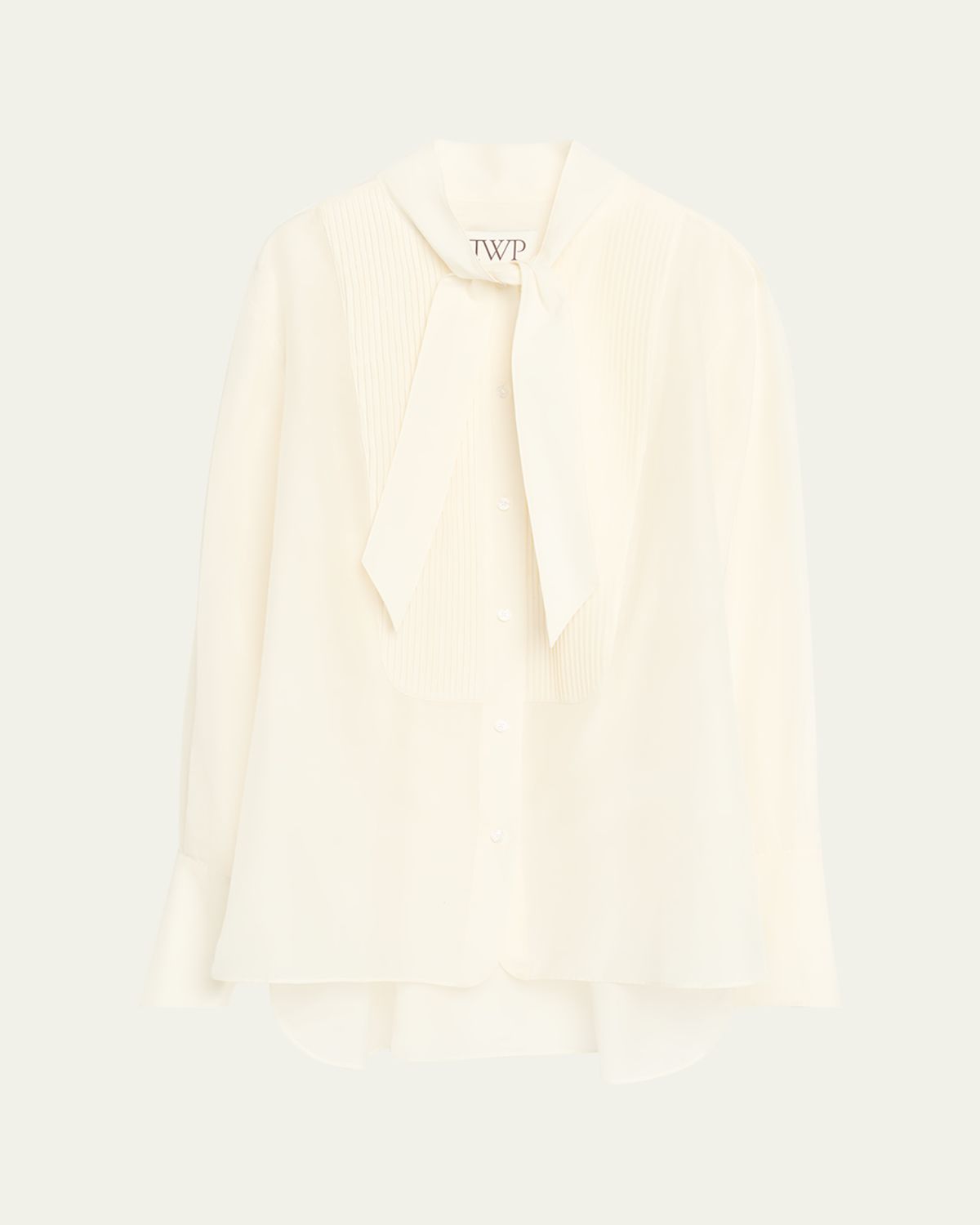 TWP The Quiet Type Tie-Neck Shirt