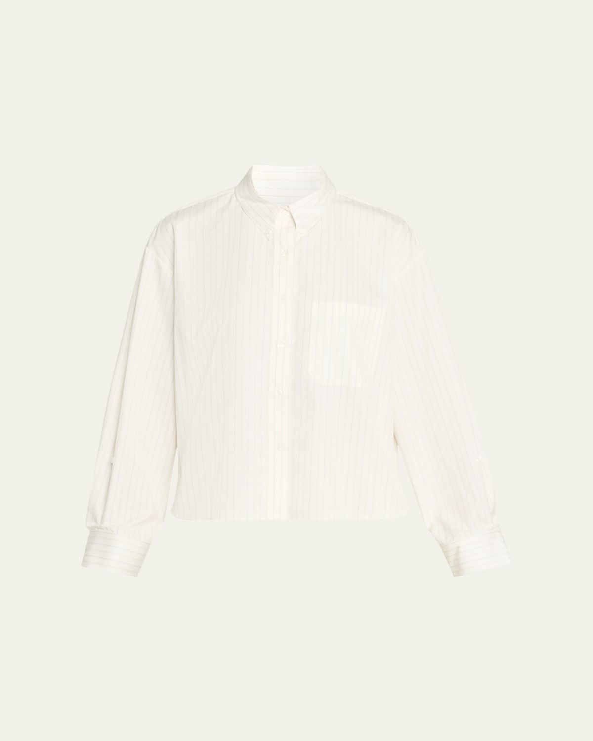 TWP J. D. Shirt in Mixed Pinstripe Superpop