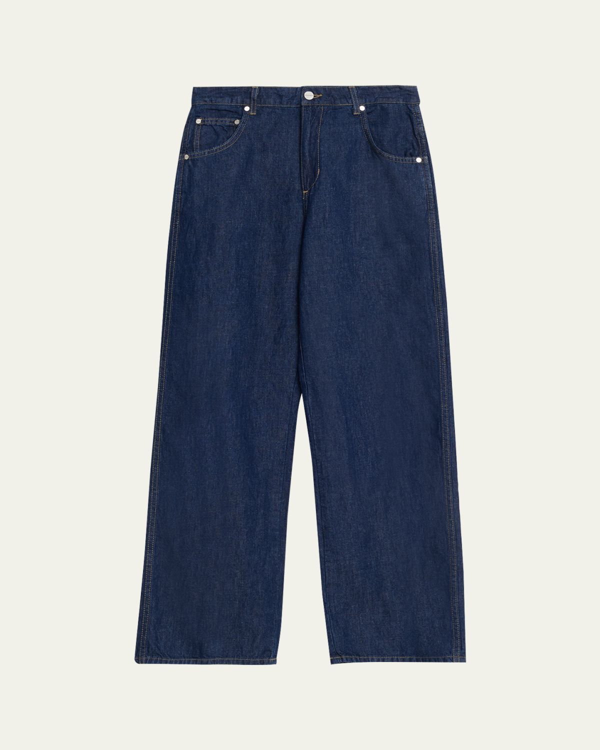 TWP Blue Jean Baby in Cotton-Linen Denim