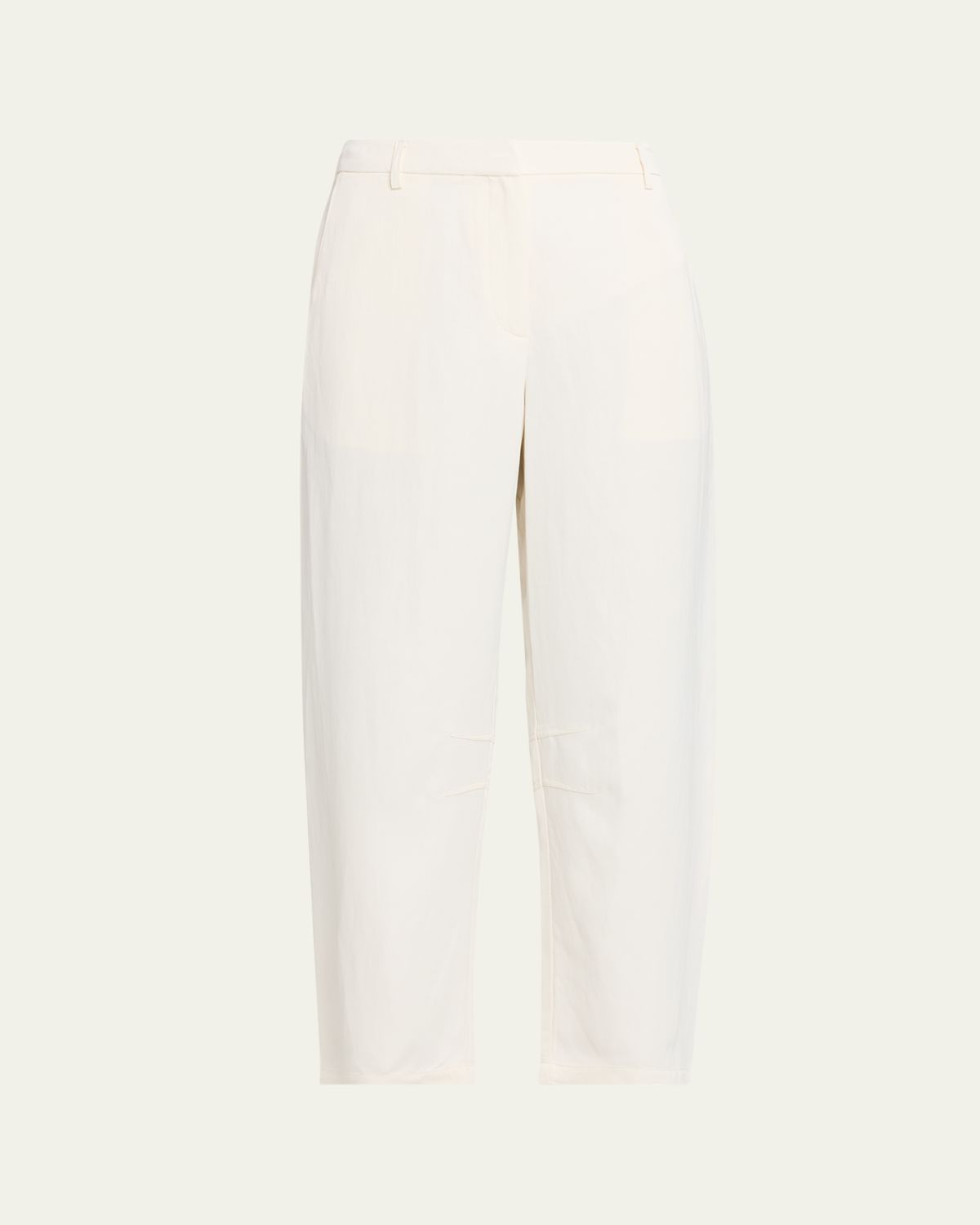 TWP Jett Barrel-Leg Beach Pants in Coated Viscose Linen