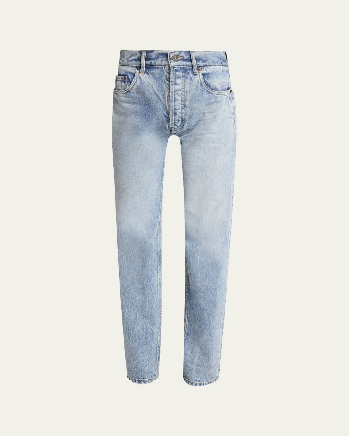 Saint Laurent Relaxed Slim-Leg Ankle Jeans