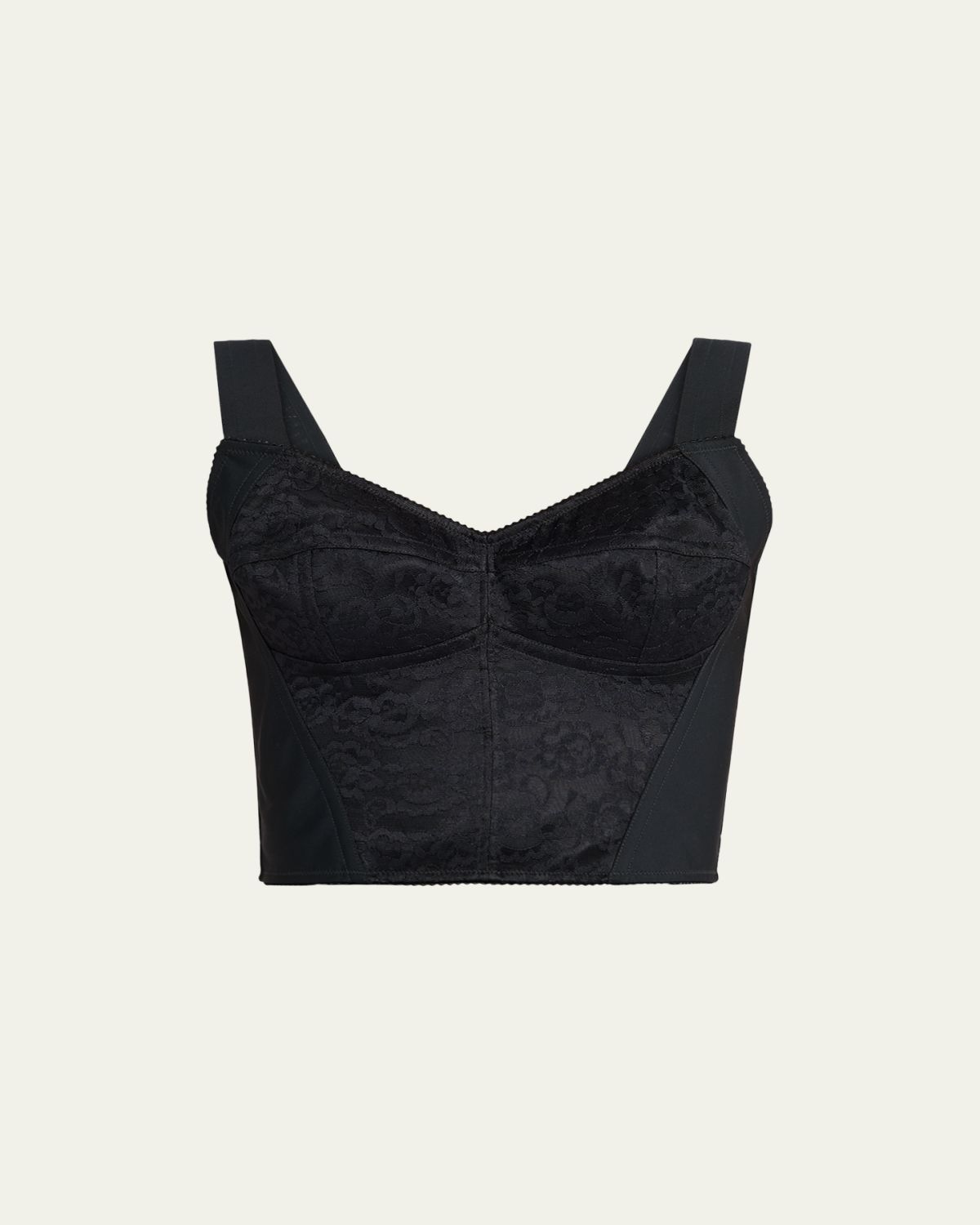 Dolce & Gabbana Lace Jacquard Crop Bustier Top | Thumbnail 6