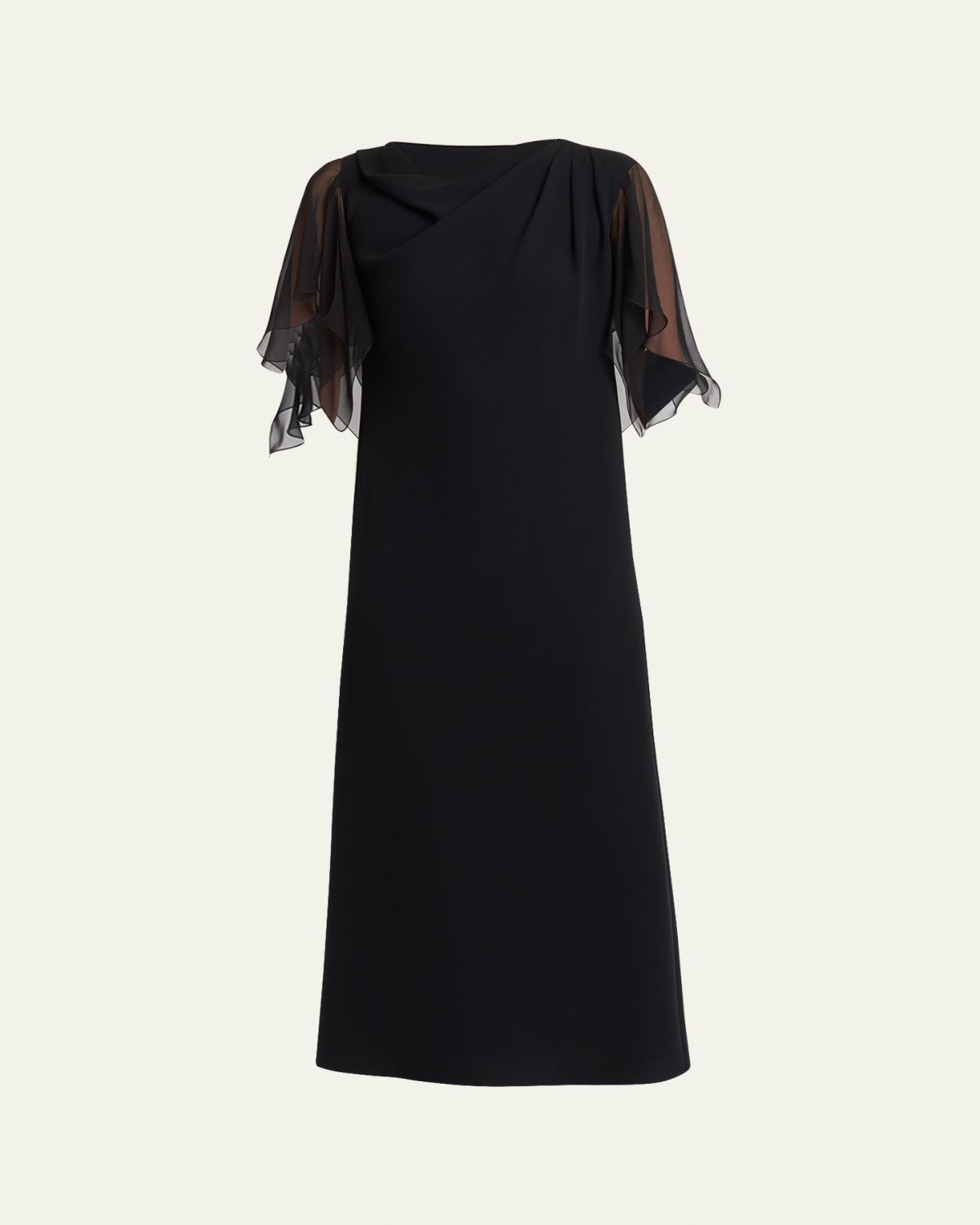 Valentino Garavani Campiona Draped Silk Dress