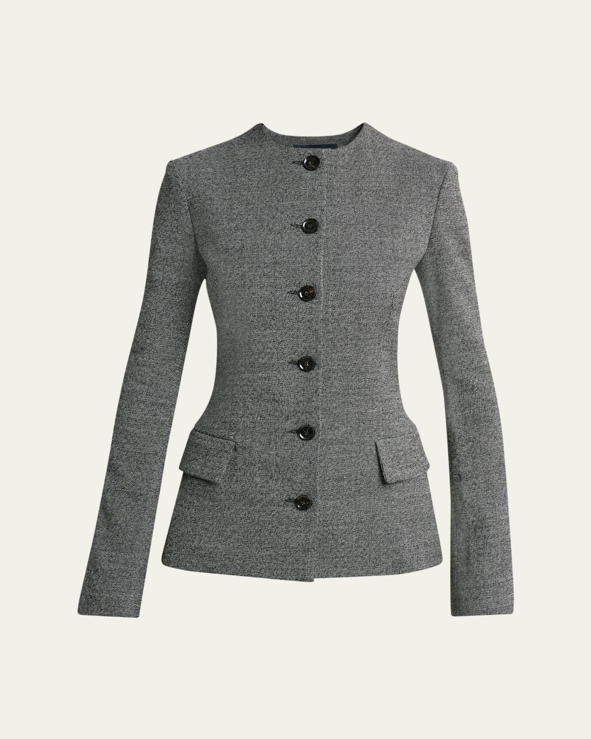 Proenza Schouler Annemarie Slim Melange Wool Jacket