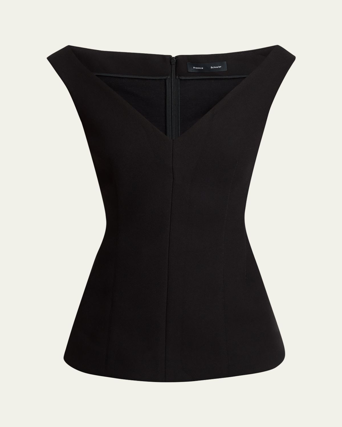 Proenza Schouler Mariam Wool V-Neck Top