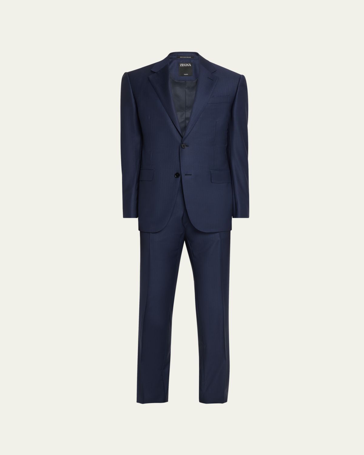 ZEGNA Men's Trofeo Wool Texture-Stripe Two-Piece Suit | Thumbnail 6 ZEGNA Men's Trofeo Wool Texture-Stripe Two-Piece Suit | Thumbnail 6