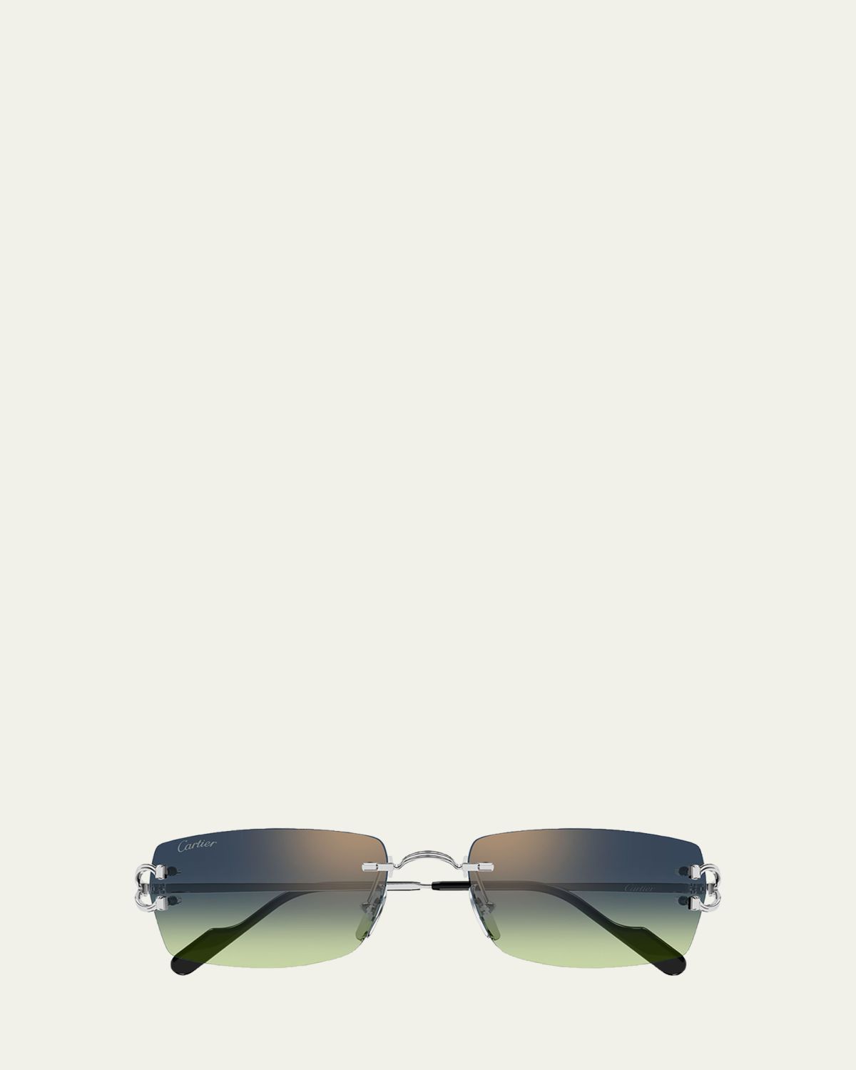Cartier Men 's CT0550S-008 Metal Rectangle Sunglasses