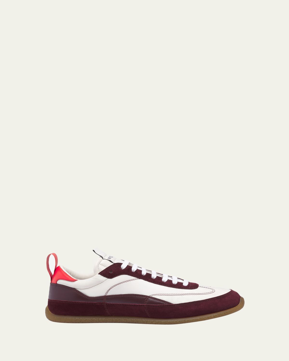 McQueen Men's EC1 Suede and Nylon Low-Top Trainers