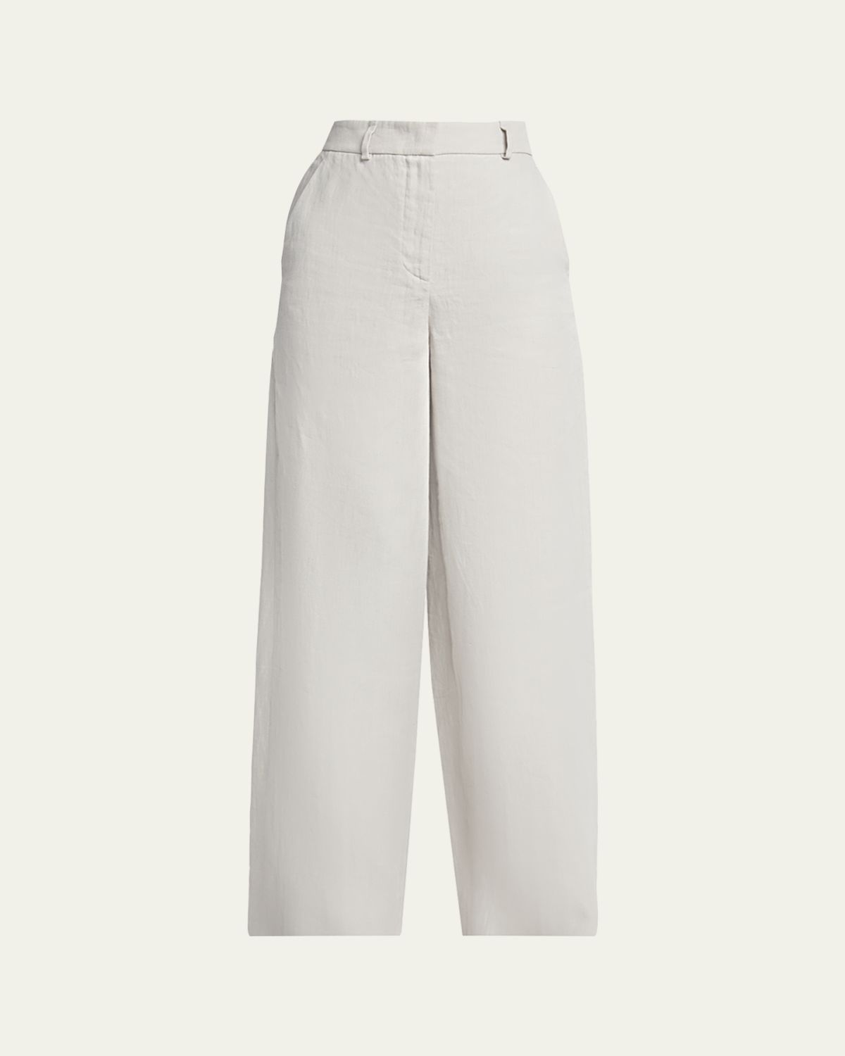 Giorgio Armani Linen Straight-Leg Trousers