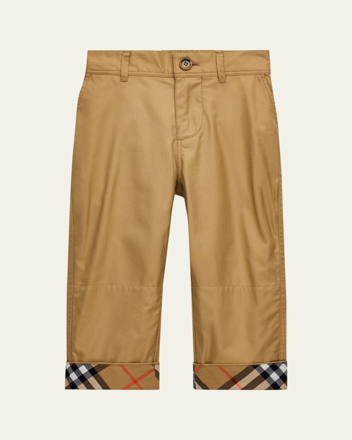 Burberry Boy's Sheldon Check Cotton Trousers, Size 3-1