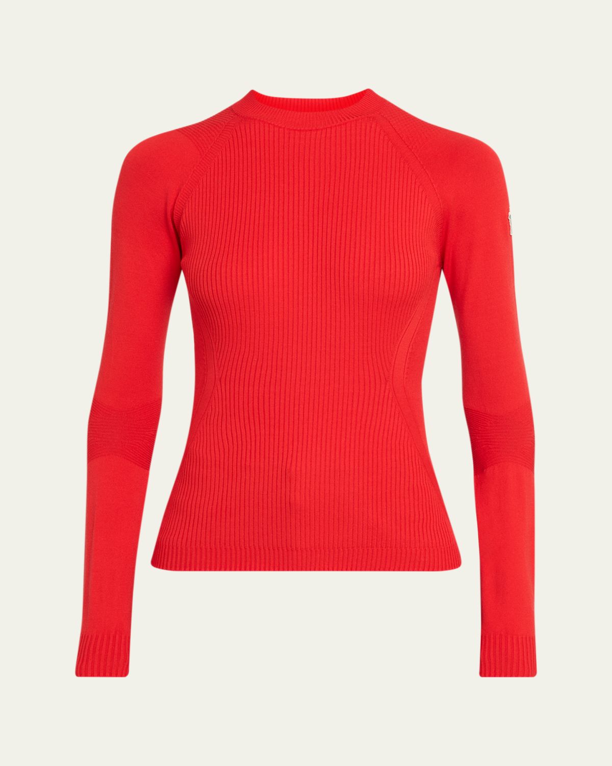 Moncler Crepe Viscose Blend Sweater | Thumbnail 6 Moncler Crepe Viscose Blend Sweater | Thumbnail 6