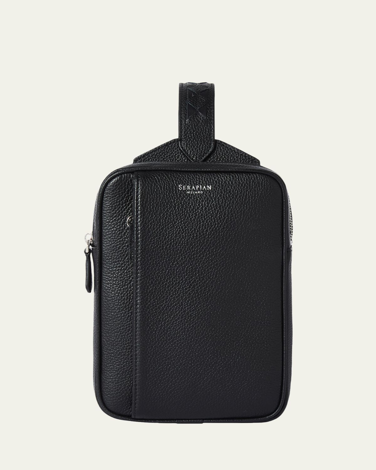 Serapian Men's Cachem Leather Sling Bag