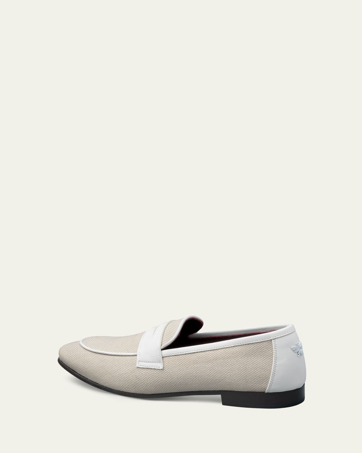 Bougeotte Linen and Leather Loafers | Thumbnail 2