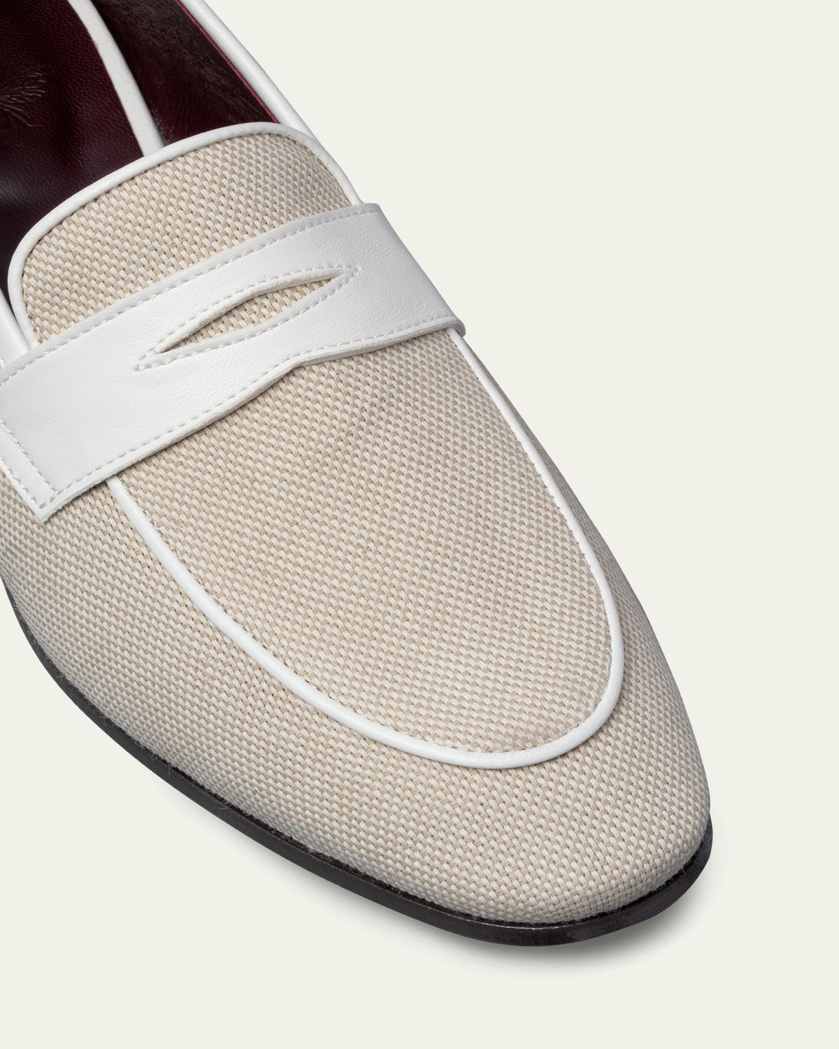 Bougeotte Linen and Leather Loafers | Thumbnail 3