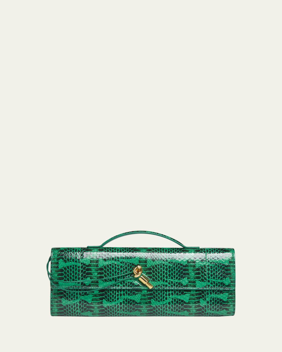 Bottega Veneta Snakeskin Clutch Bag