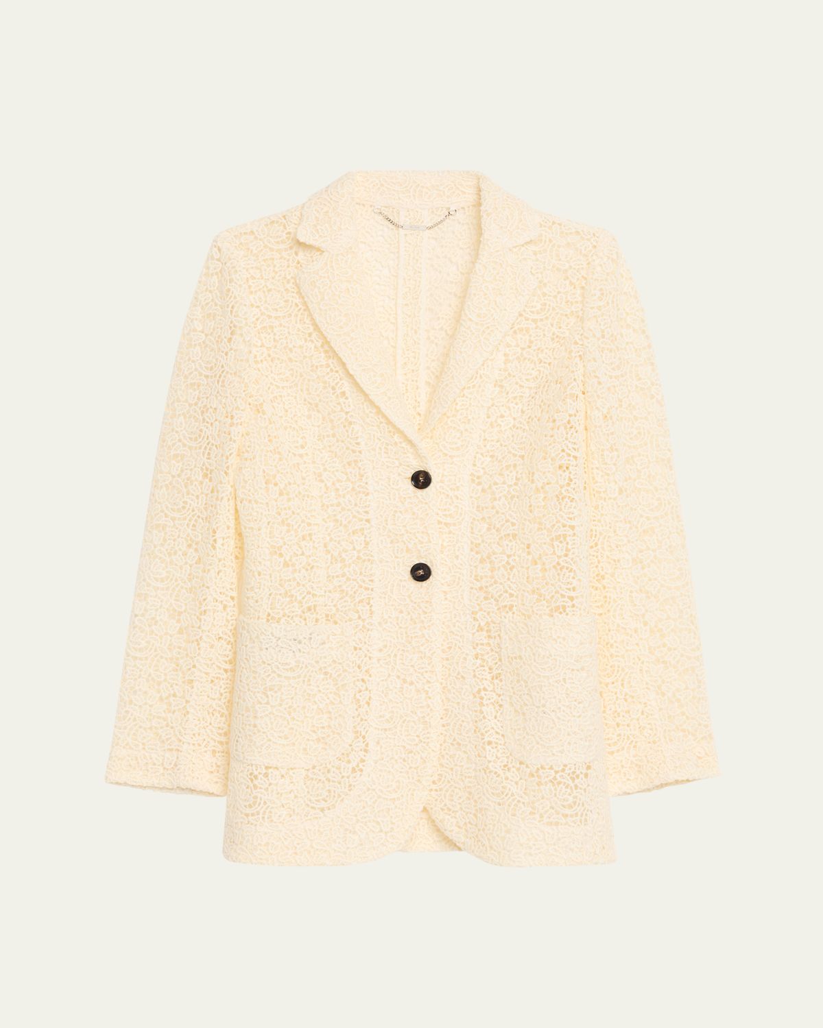 Kiton Cotton Macrame Single-Breasted Jacket