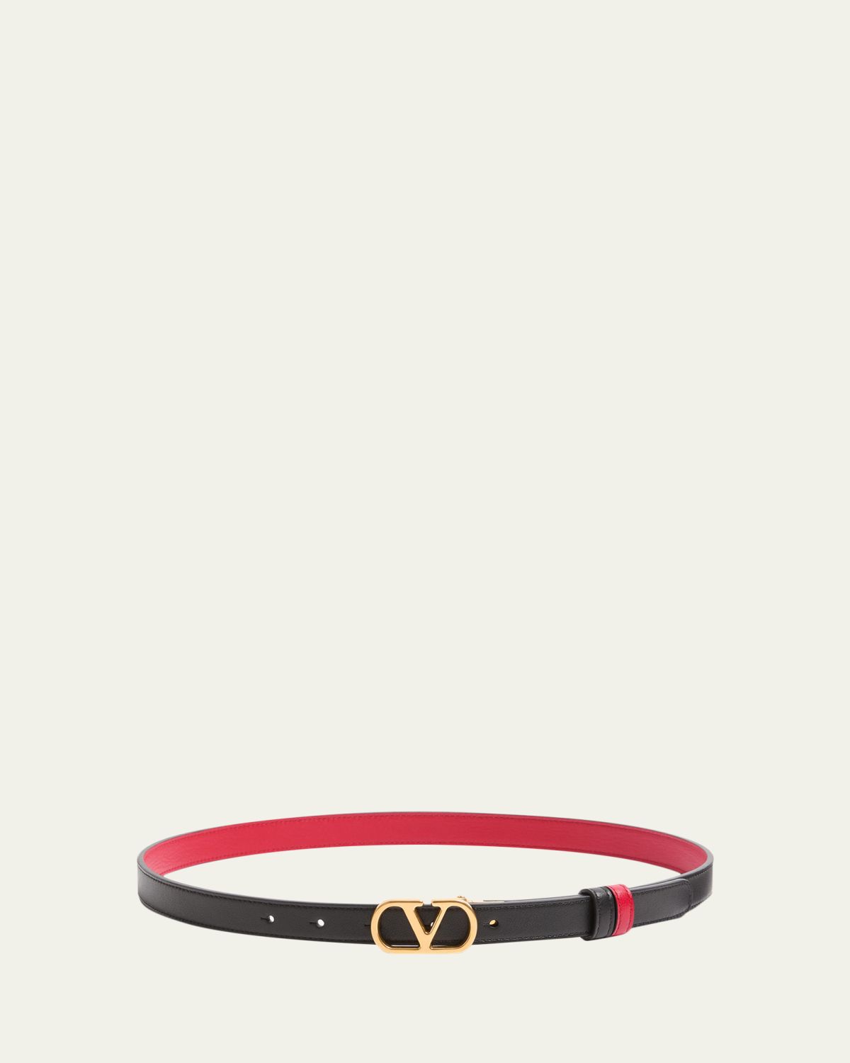 Valentino Garavani VLogo Signature Reversible Calfskin Belt, 30mm | Thumbnail 4 Valentino Garavani VLogo Signature Reversible Calfskin Belt, 30mm | Thumbnail 4