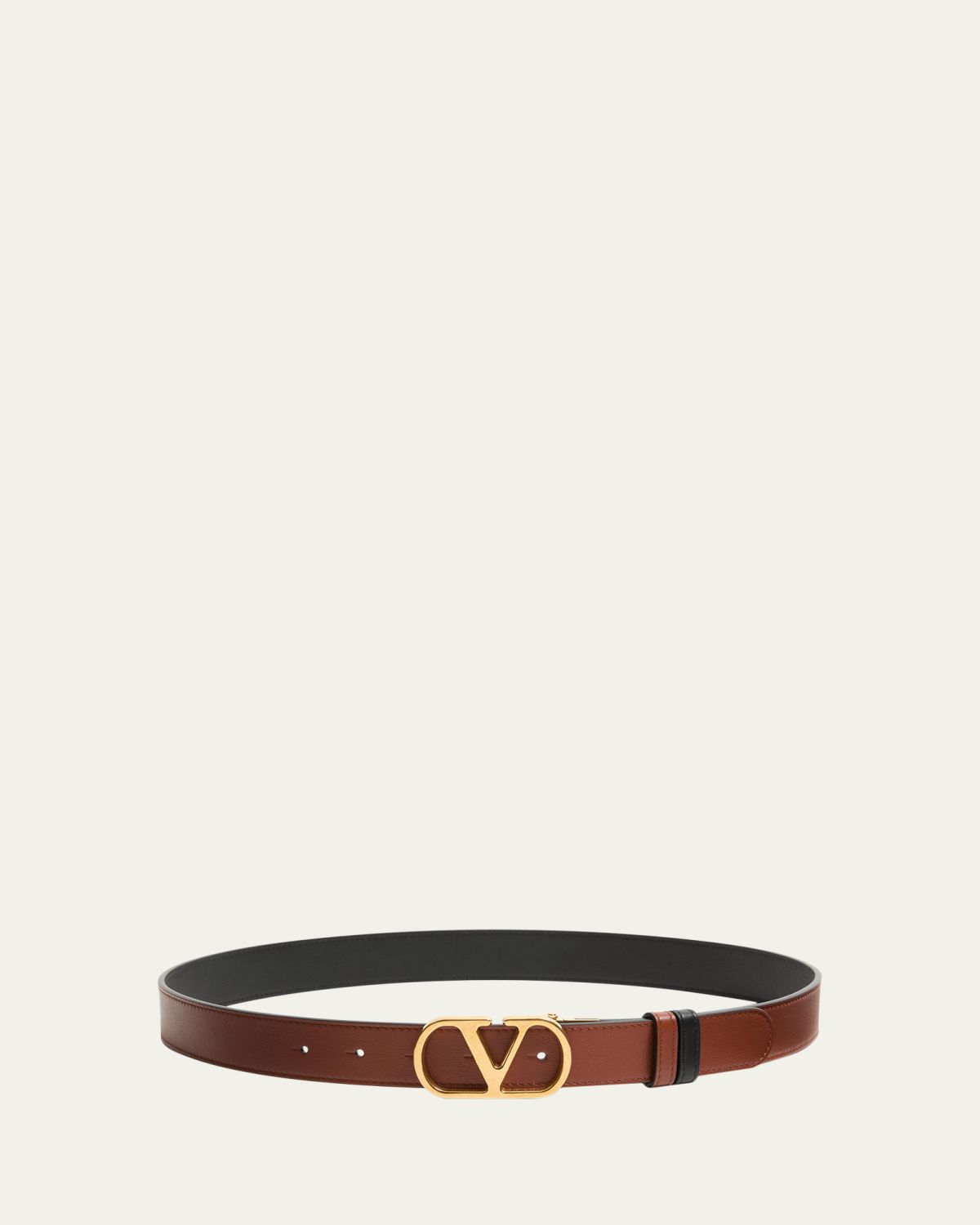 Valentino Garavani VLogo Signature Reversible Calfskin Belt, 30mm