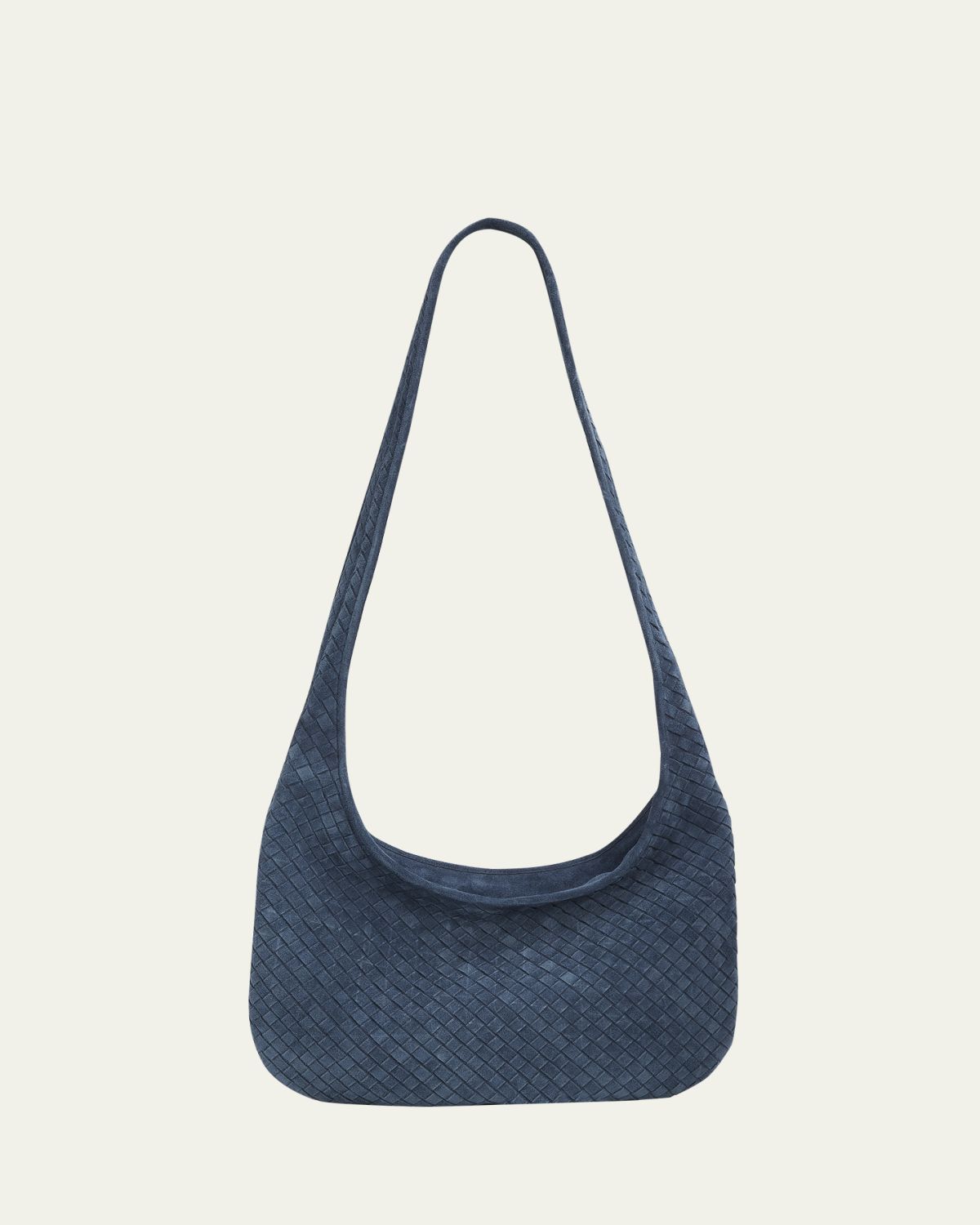 Bottega Veneta Intrecciato Suede Hobo Bag