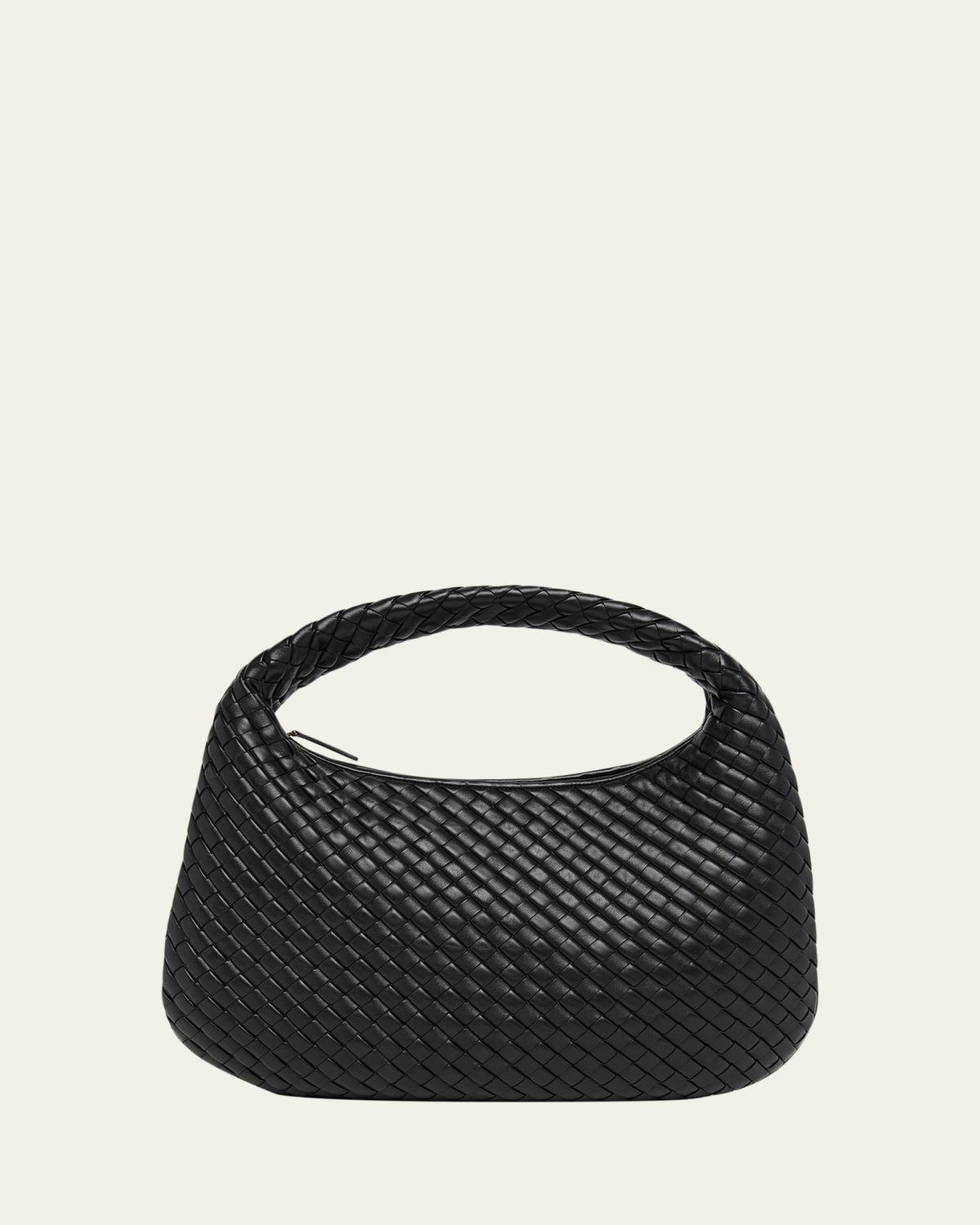 Bottega Veneta Veneta Medium Leather Hobo Bag