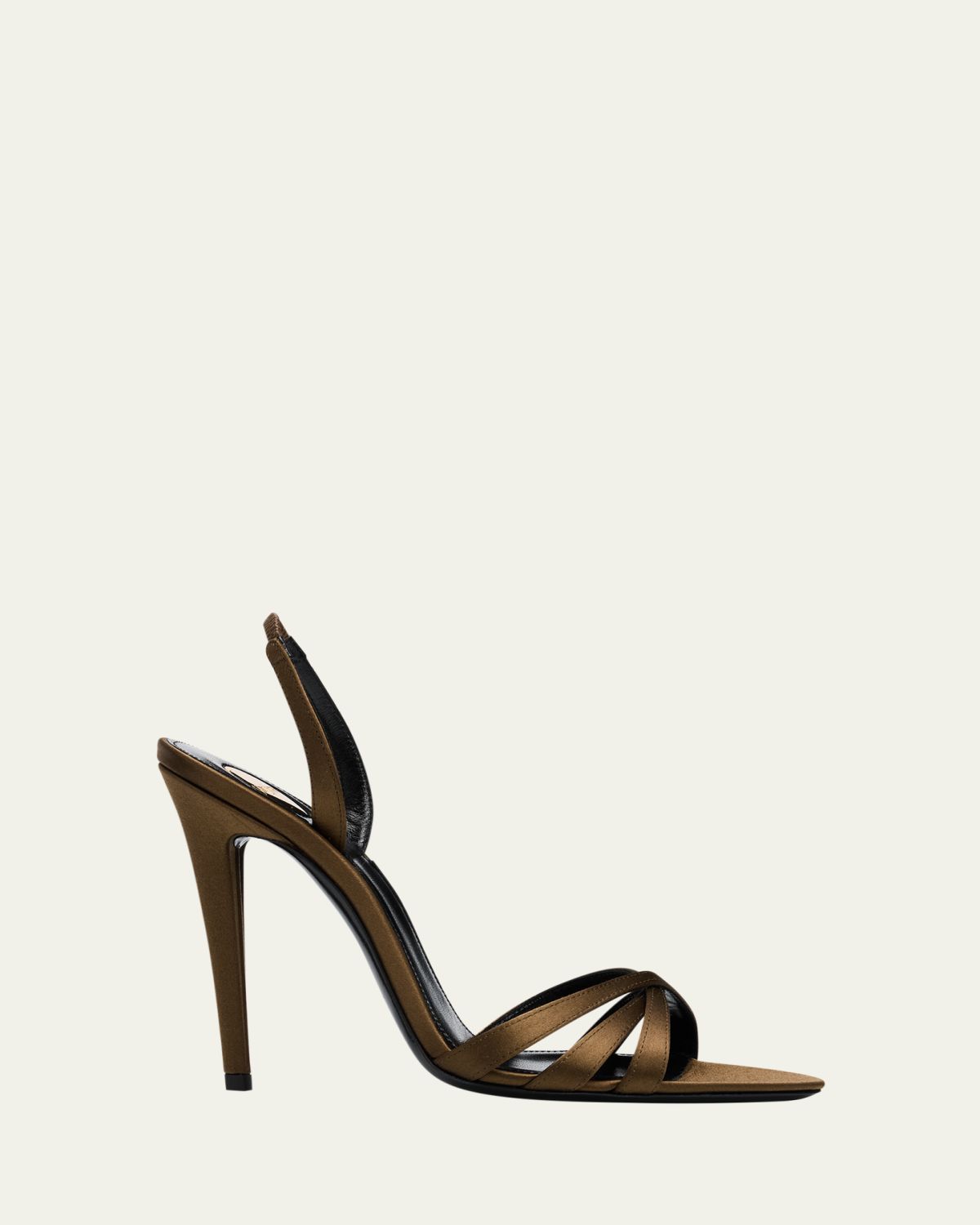 Saint Laurent 110mm Kate Satin Sandals | Thumbnail 4 Saint Laurent 110mm Kate Satin Sandals | Thumbnail 4