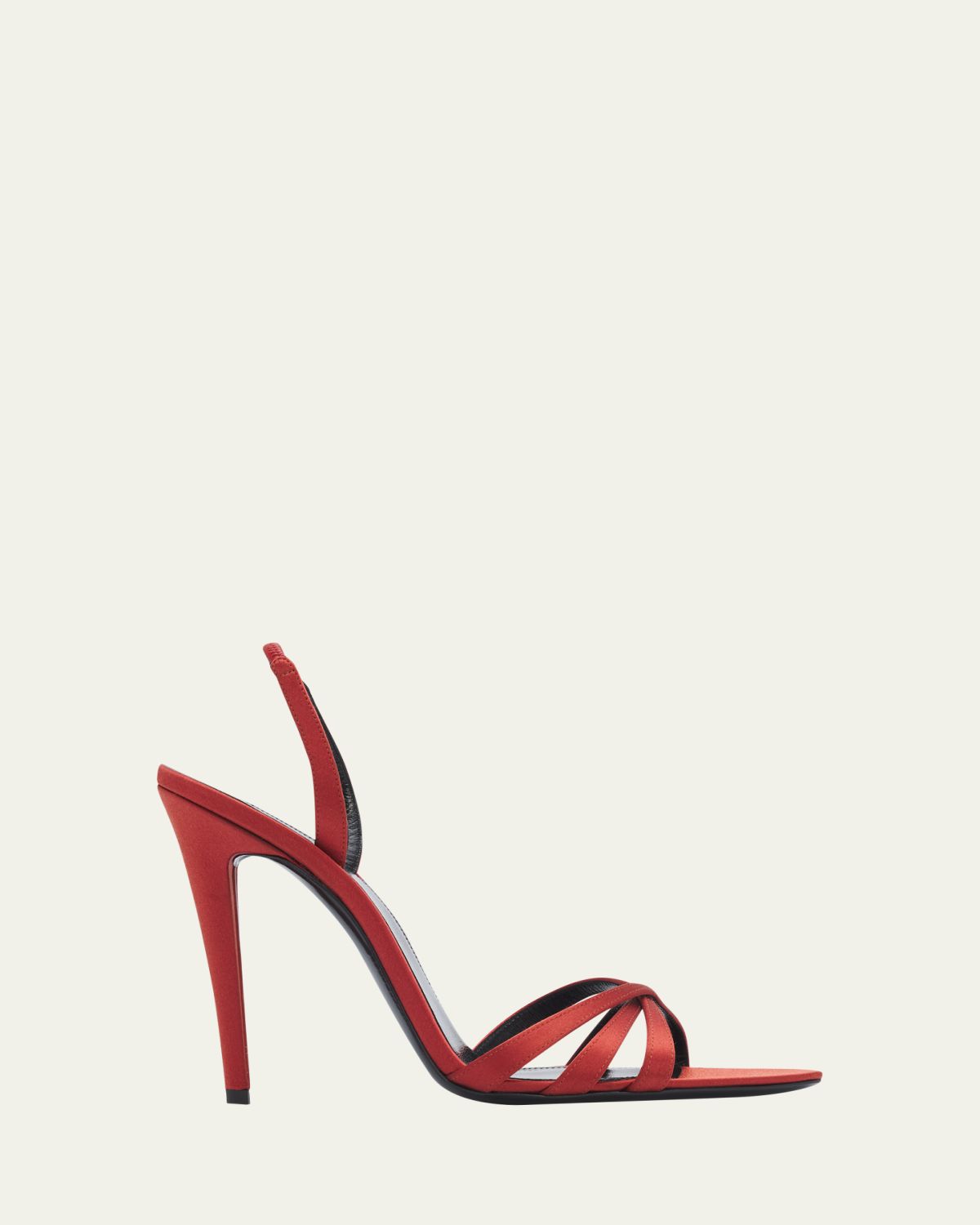Saint Laurent 110mm Kate Satin Sandals