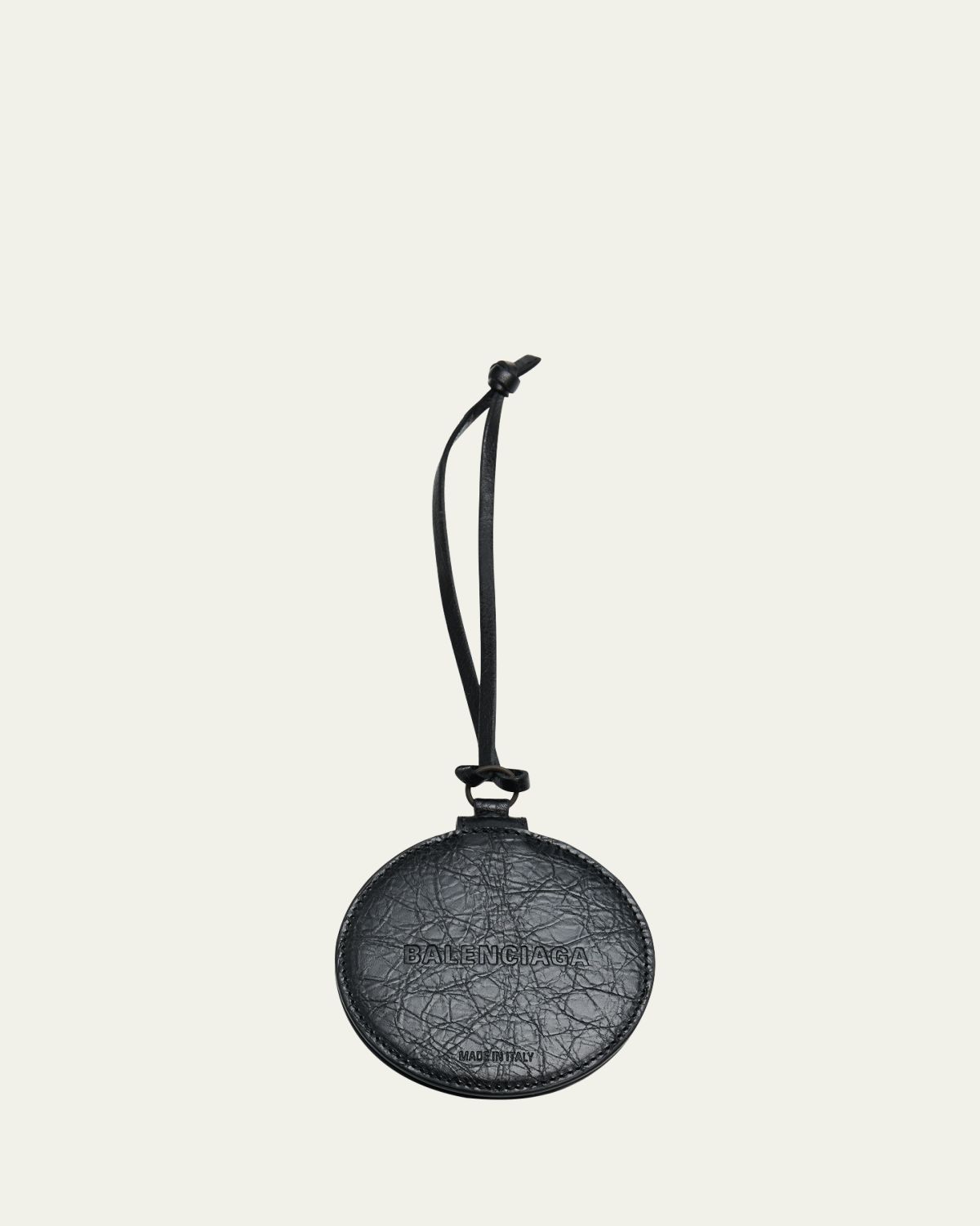 Balenciaga Le City Round Mirror Leather Bag Charm