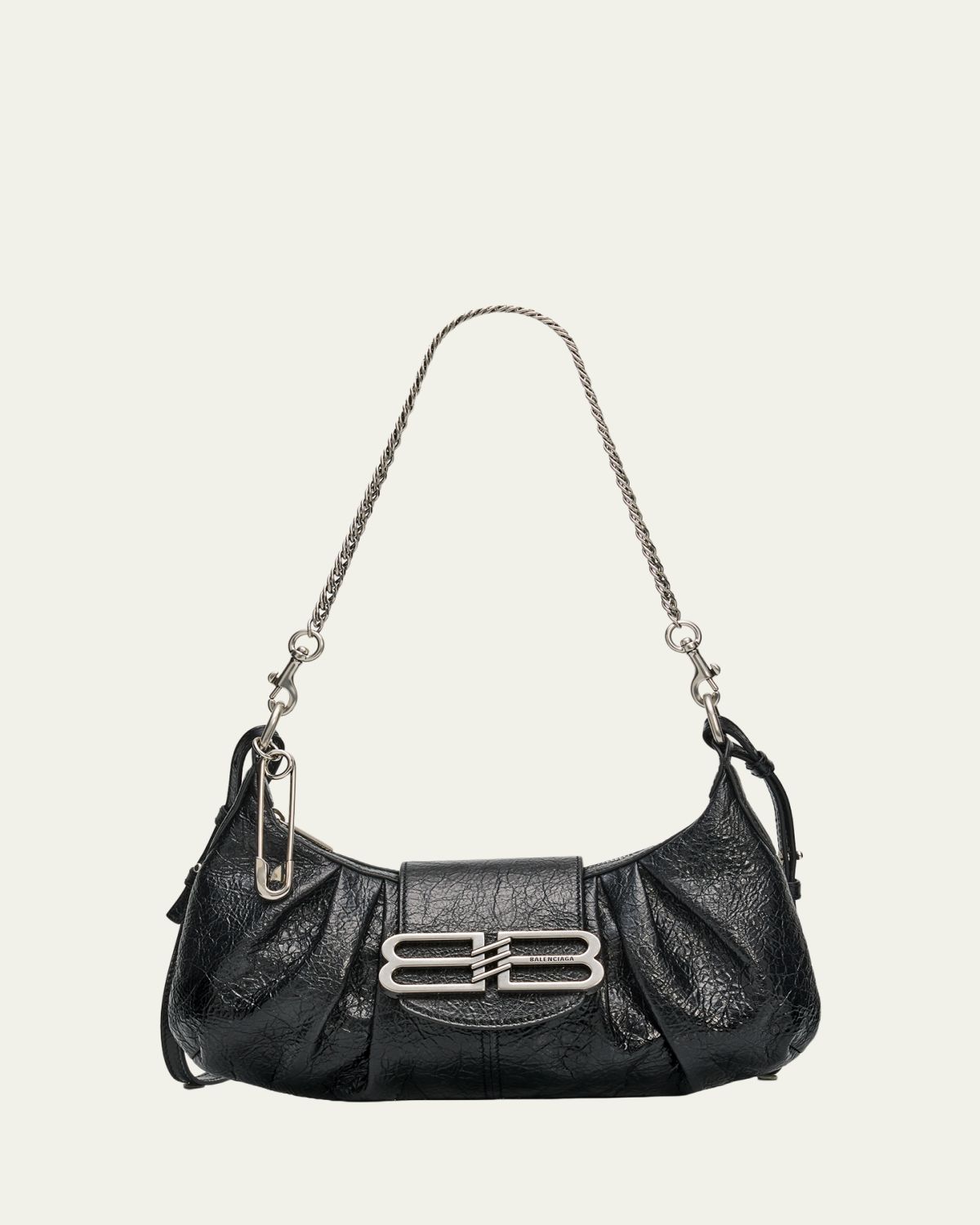 Balenciaga Pamela Small Arena Leather Shoulder Bag