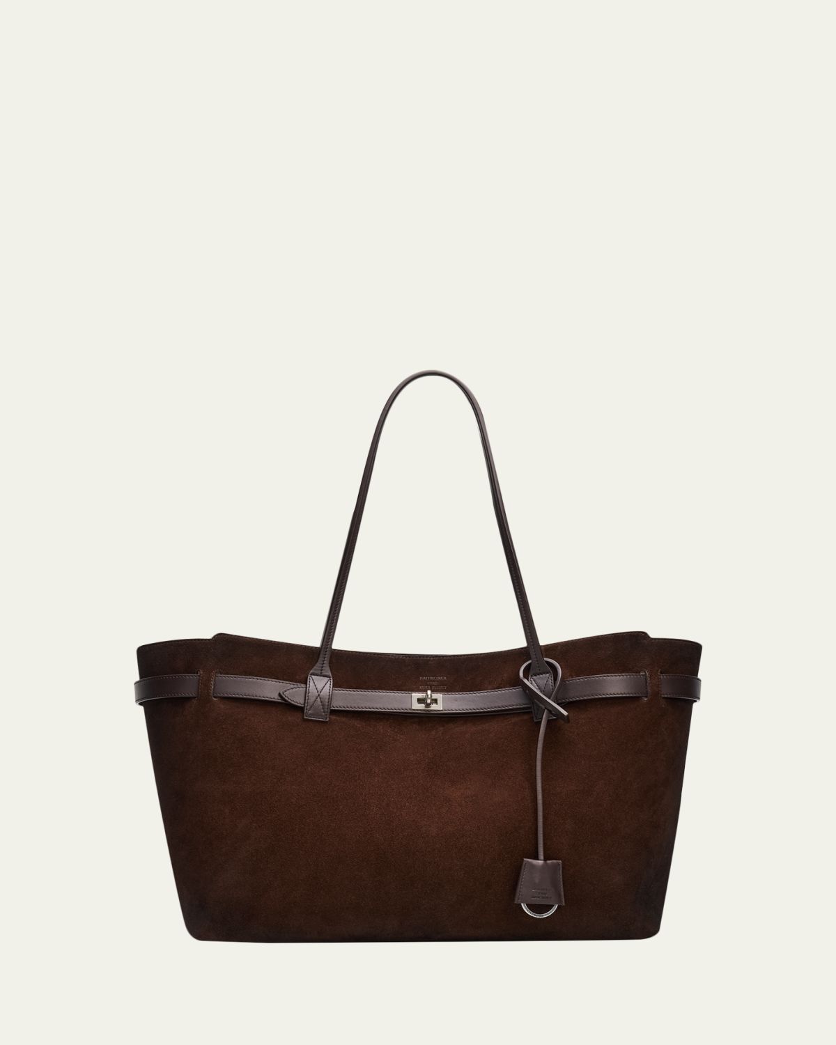 Balenciaga Bel Air Large Waxed Suede Tote Bag