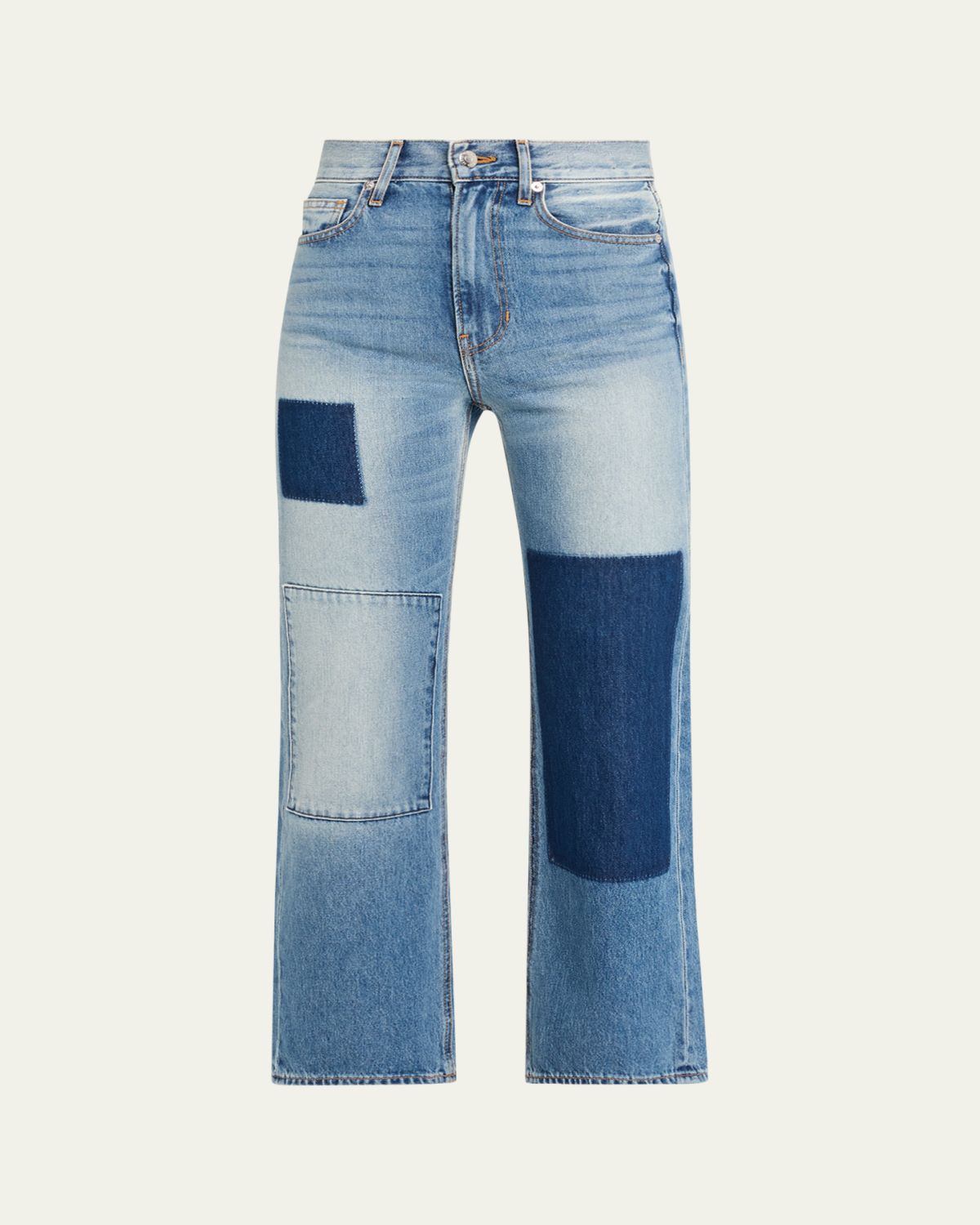 Veronica Beard Dylan Patchwork High-Rise Ankle Jeans | Thumbnail 6 Veronica Beard Dylan Patchwork High-Rise Ankle Jeans | Thumbnail 6