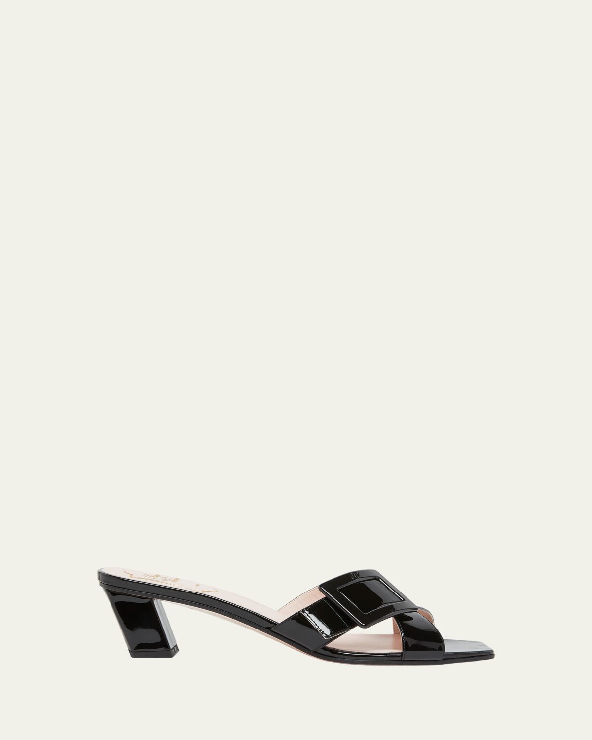 Roger Vivier Belle Vivier Cross-Strap Leather Sandals | Thumbnail 4