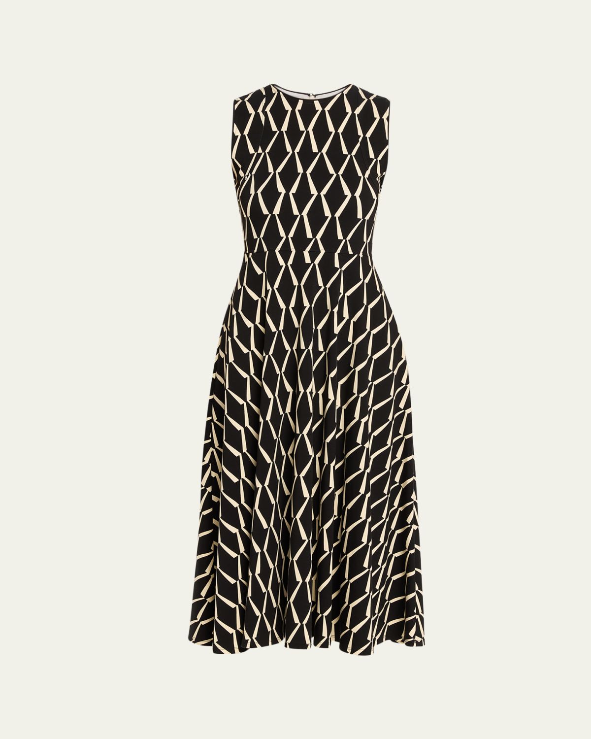 Max Mara Sleeveless Geometric-Print Jersey Midi Dress | Thumbnail 9 Max Mara Sleeveless Geometric-Print Jersey Midi Dress | Thumbnail 9