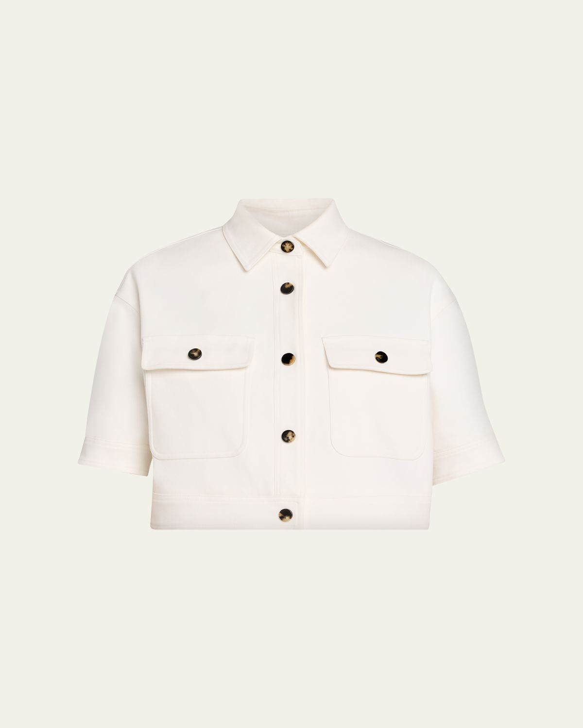 Max Mara Cropped Button-Down Jacket