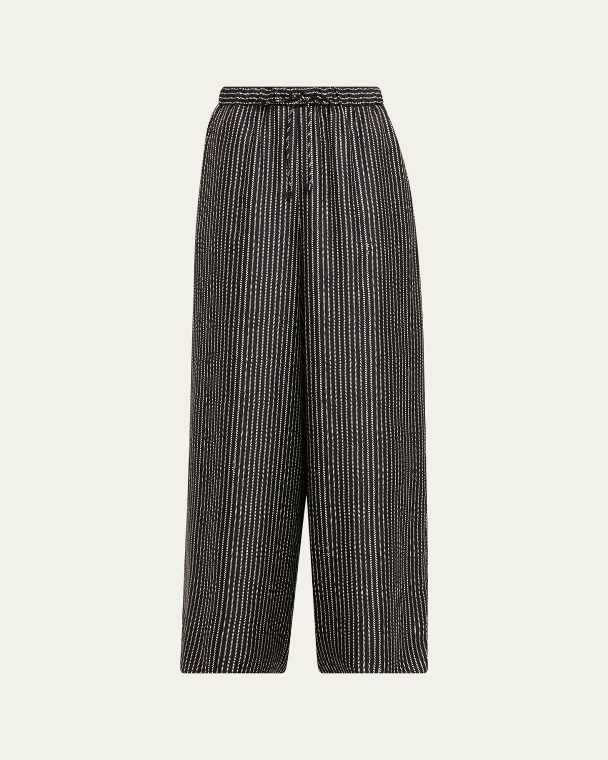 Max Mara Rope Pinstripe Wide-Leg Pull-On Pants | Thumbnail 6 Max Mara Rope Pinstripe Wide-Leg Pull-On Pants | Thumbnail 6