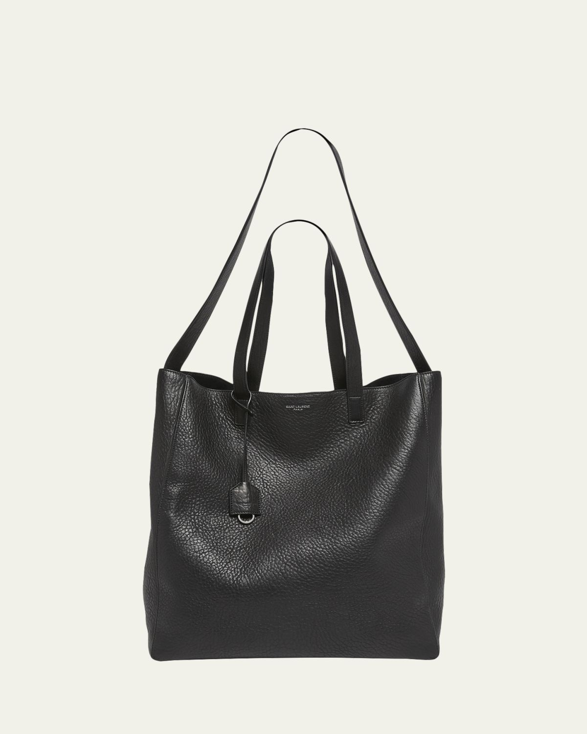 Saint Laurent Men's Large Leather Shopper Bag