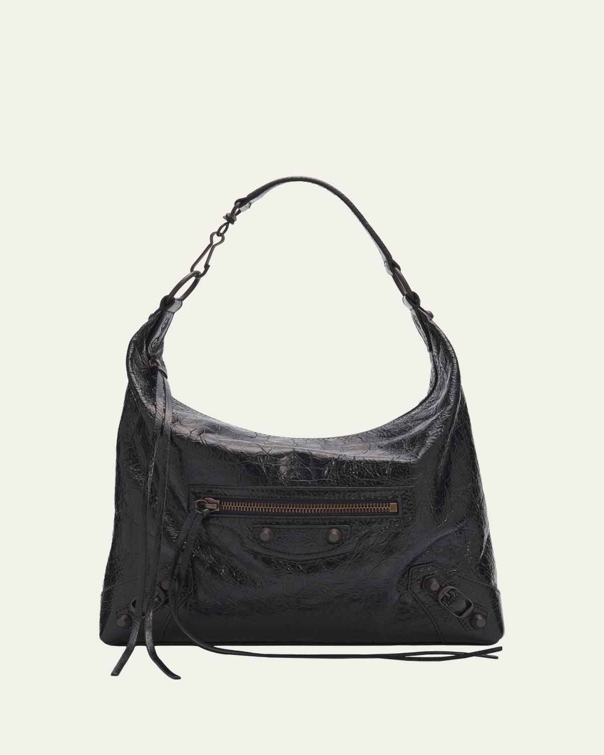 Balenciaga Le City Small Leather Hobo Bag