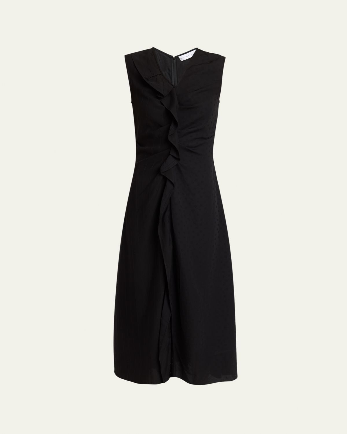 Proenza Schouler White Label Jaya Sleeveless Ruffle Midi Dress