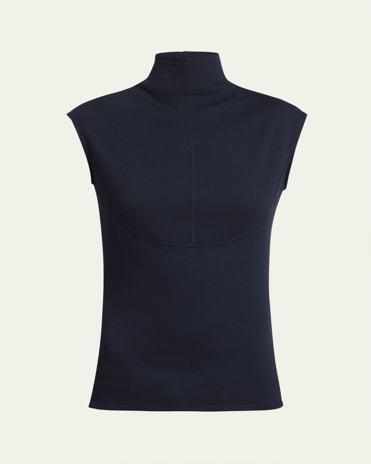 Proenza Schouler White Label Zane Sleeveless Brushed Rib Turtleneck