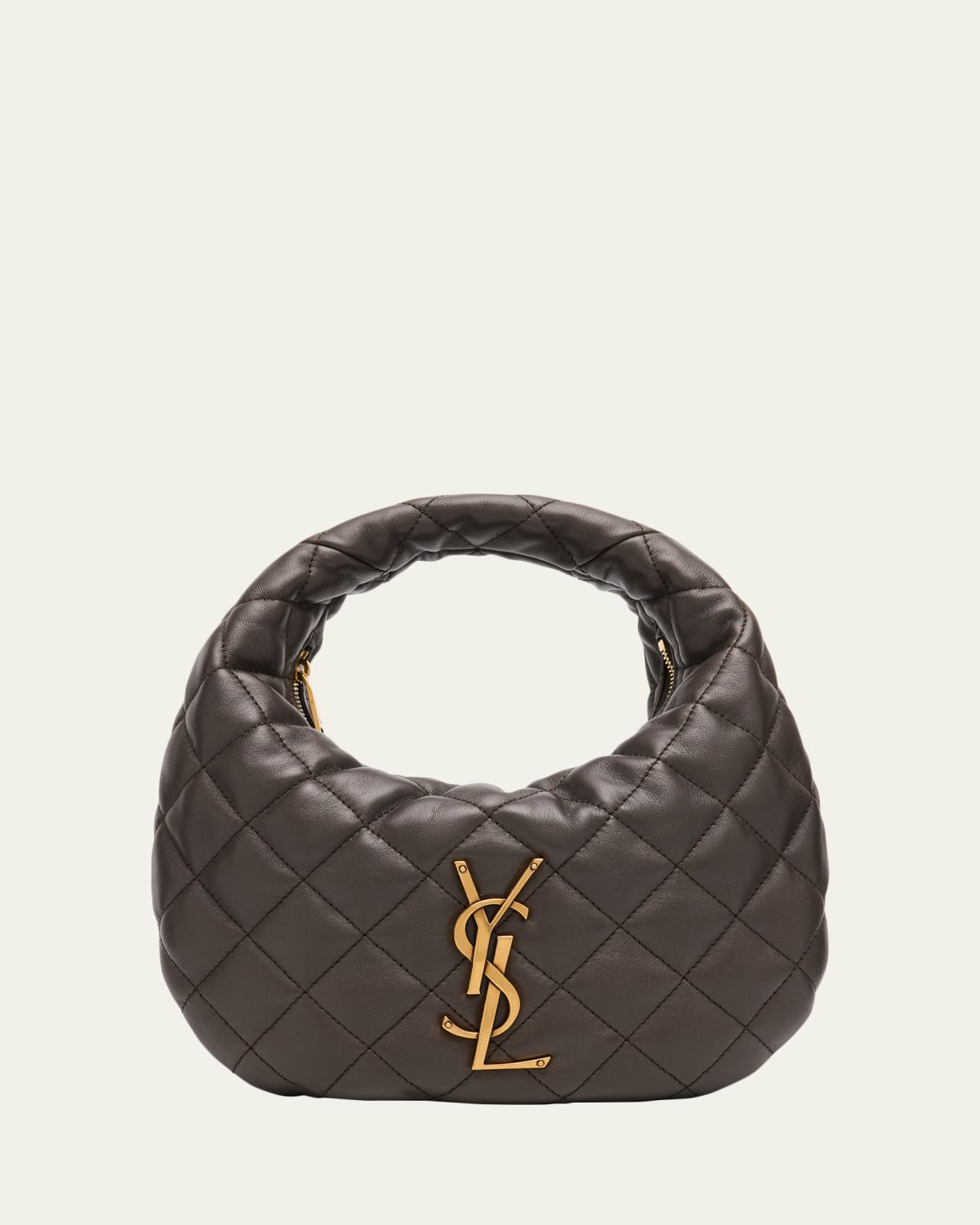 Saint Laurent Icarino Baby YSL Quilted Leather Hobo Bag | Thumbnail 10 Saint Laurent Icarino Baby YSL Quilted Leather Hobo Bag | Thumbnail 10