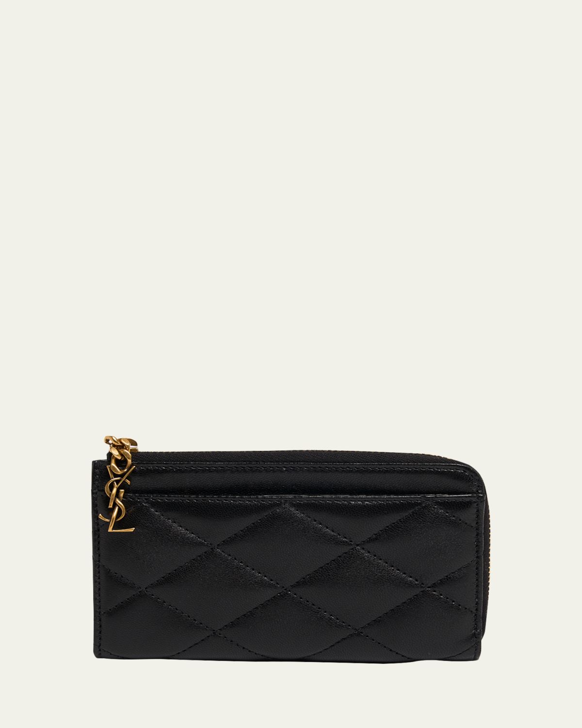 Saint Laurent YSL Quilted Leather Wallet