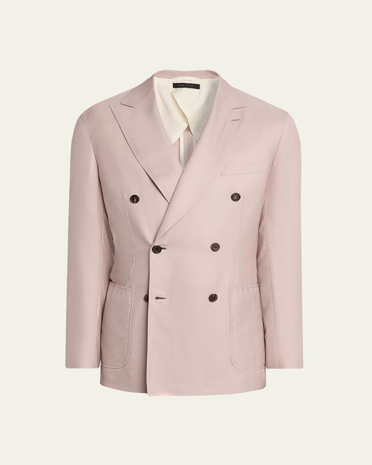 Brioni Men's Soffio Cashmere Double-Breasted Jacket