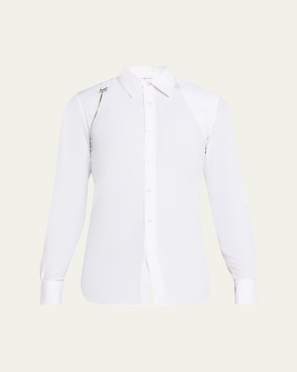 McQueen Men 's T-Chain Harness Sport Shirt