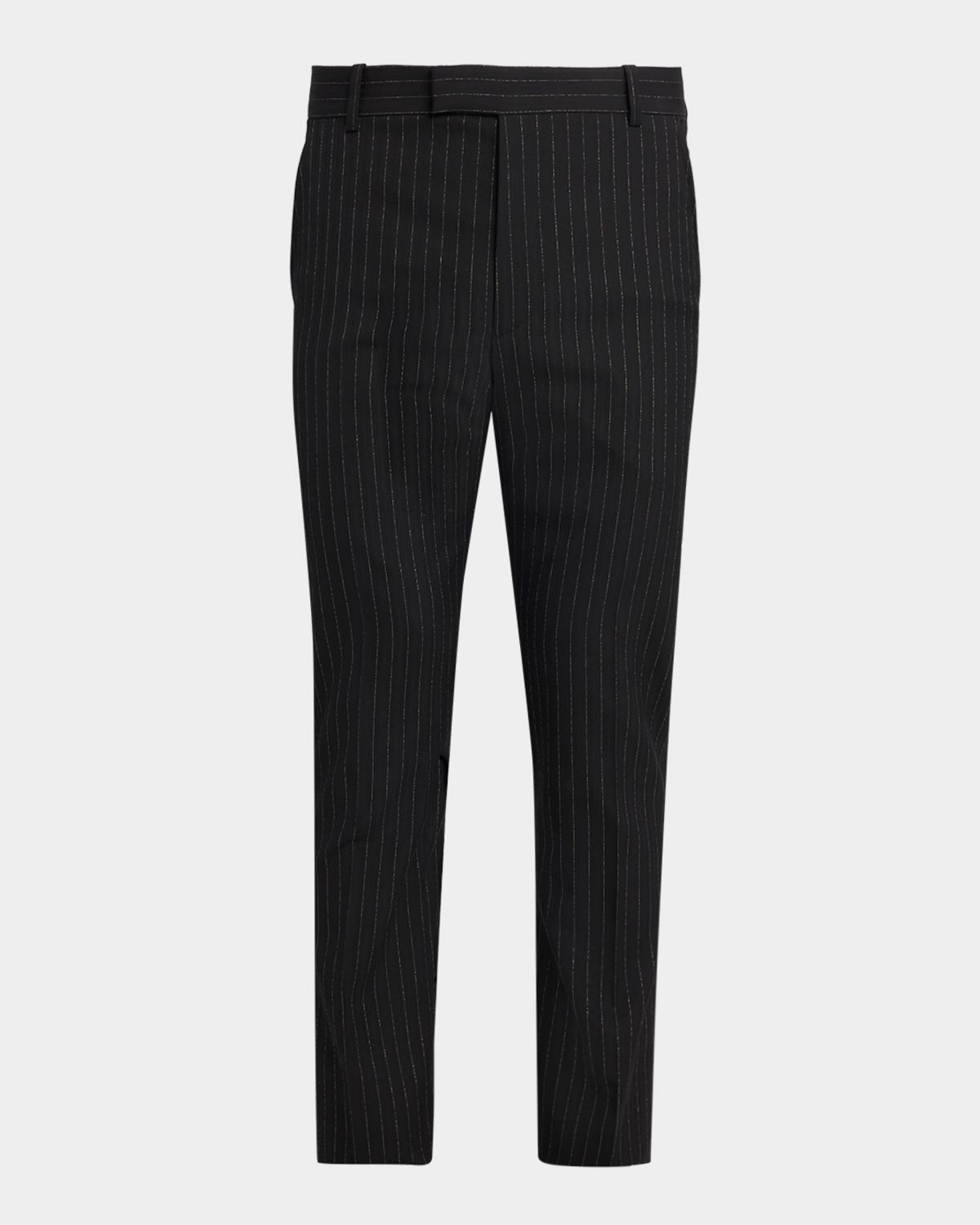 McQueen Men 's Pinstripe Wool Cigarette Trousers