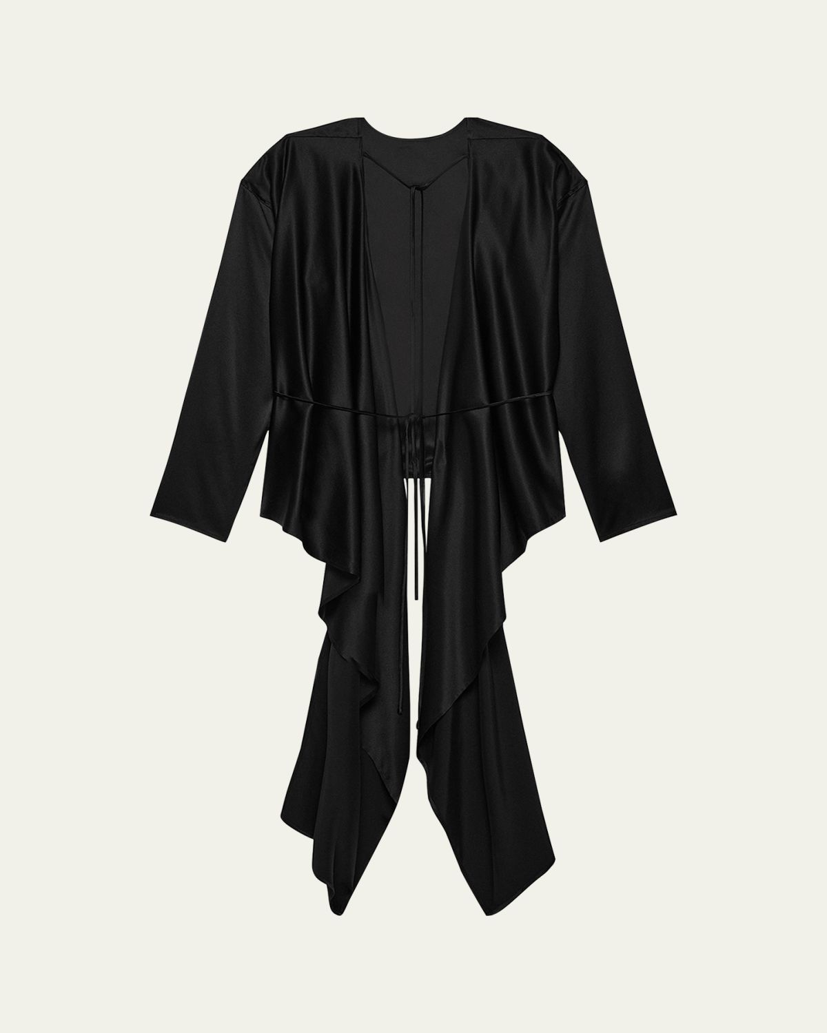 Helmut Lang Draped Silk Satin Scarf Top | Thumbnail 6 Helmut Lang Draped Silk Satin Scarf Top | Thumbnail 6