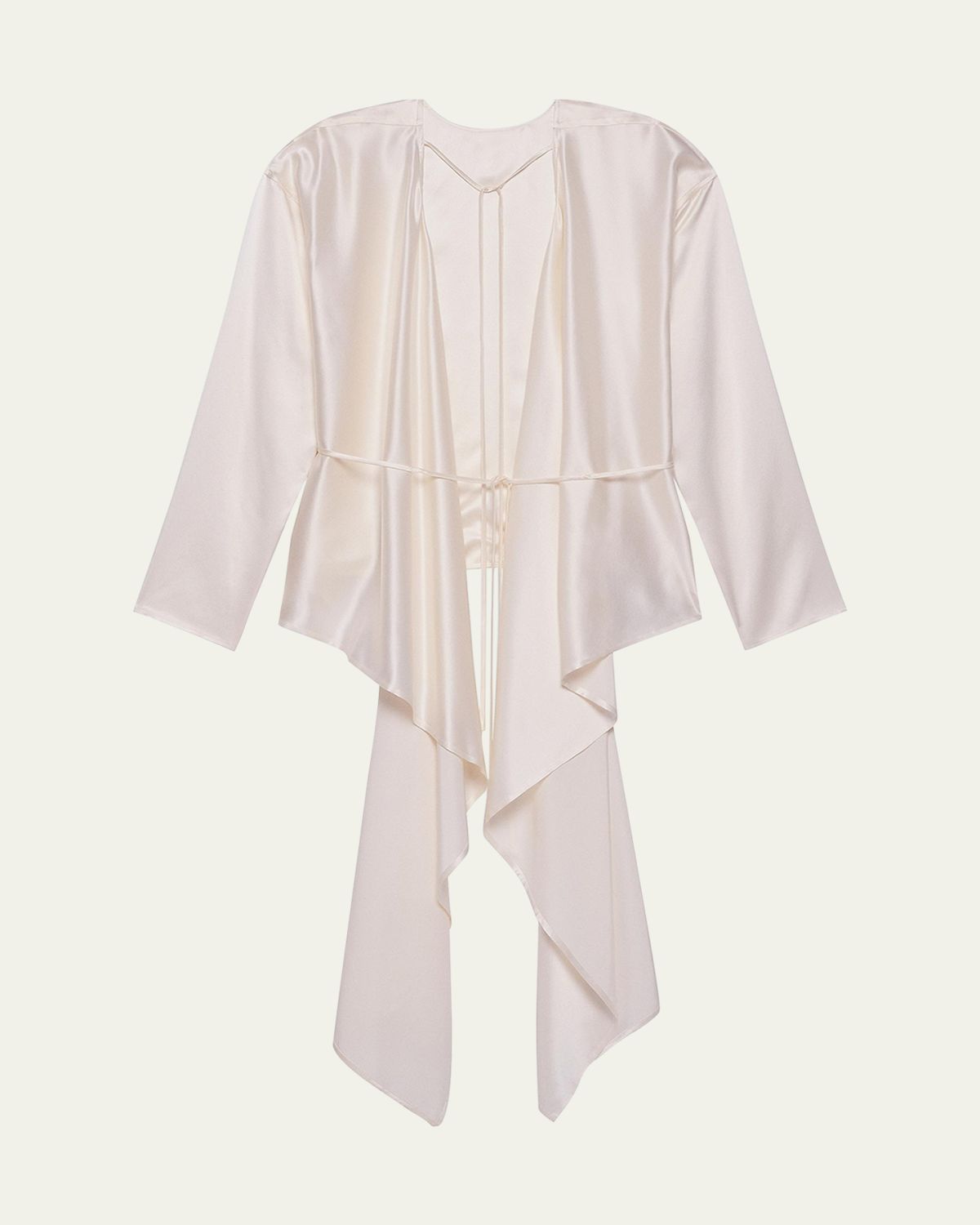 Helmut Lang Draped Silk Satin Scarf Top | Thumbnail 6 Helmut Lang Draped Silk Satin Scarf Top | Thumbnail 6