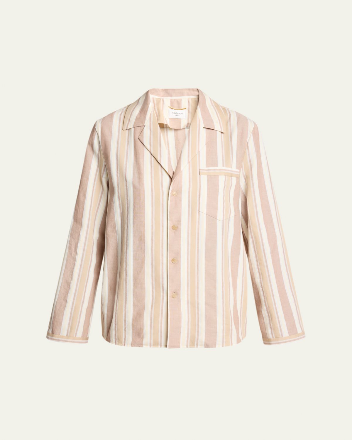 Saint Laurent Striped Cotton Pajama Shirt