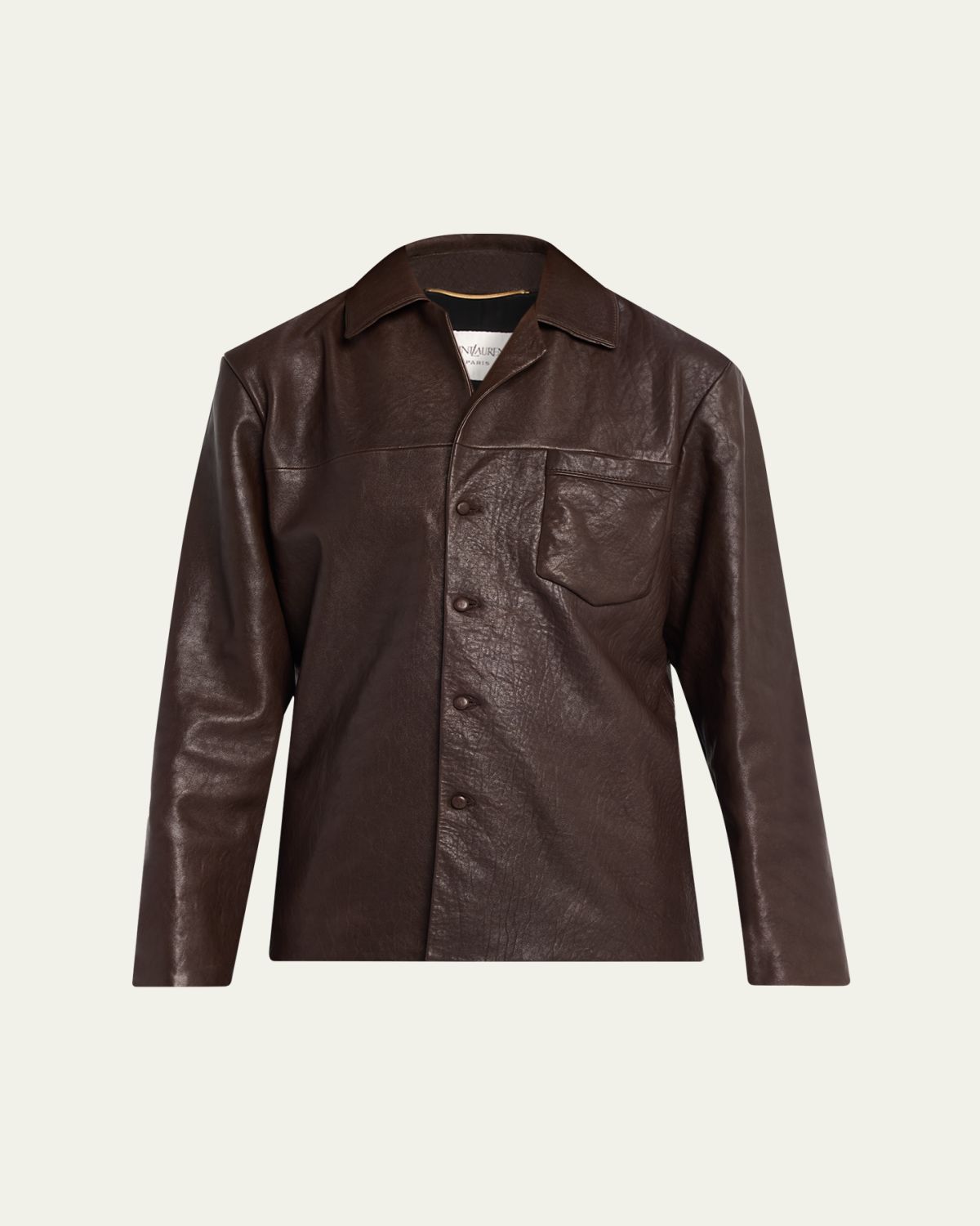 Saint Laurent Bubbled Lambskin Leather Jacket | Thumbnail 6 Saint Laurent Bubbled Lambskin Leather Jacket | Thumbnail 6