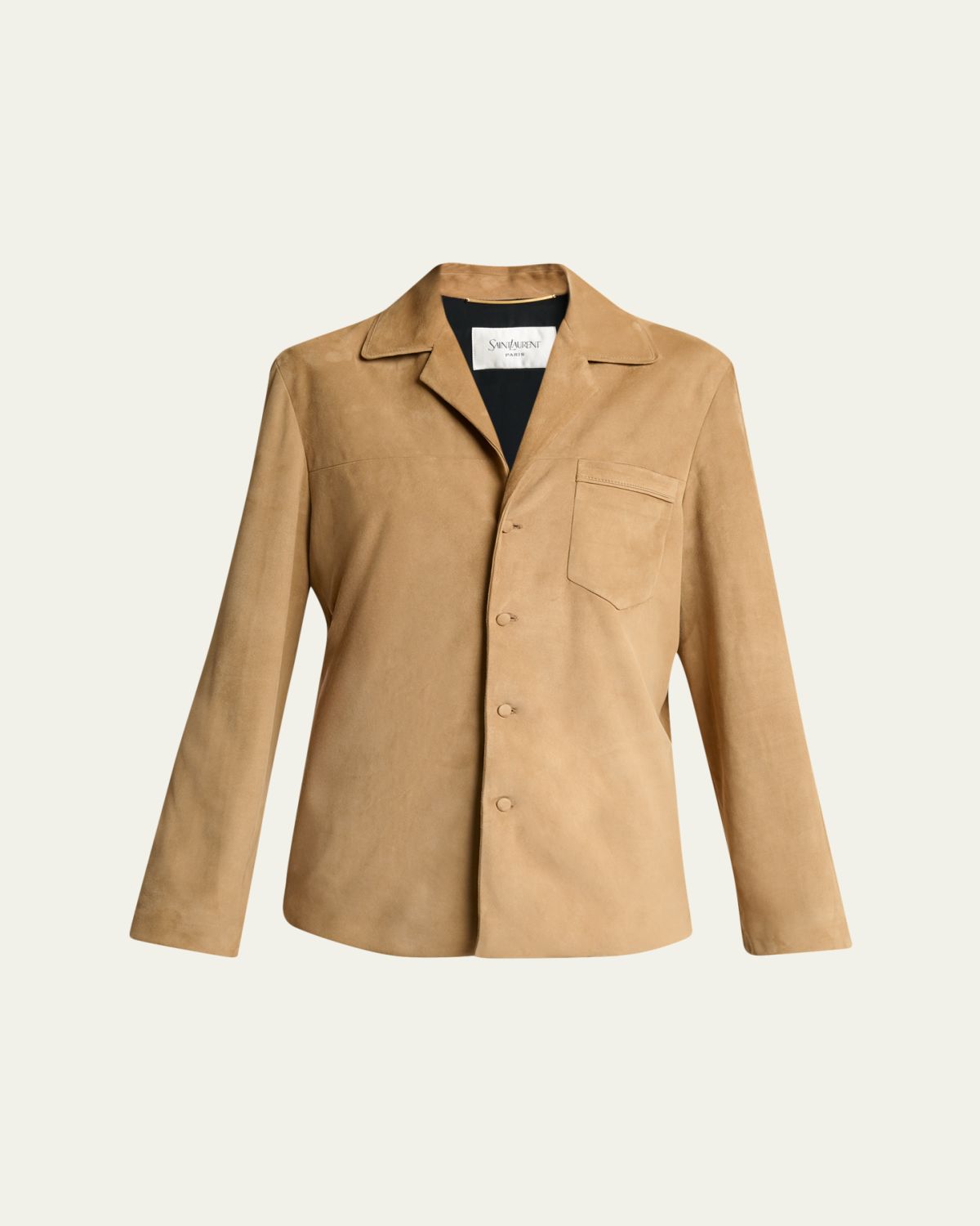 Saint Laurent Suede Pajama Shirt Jacket