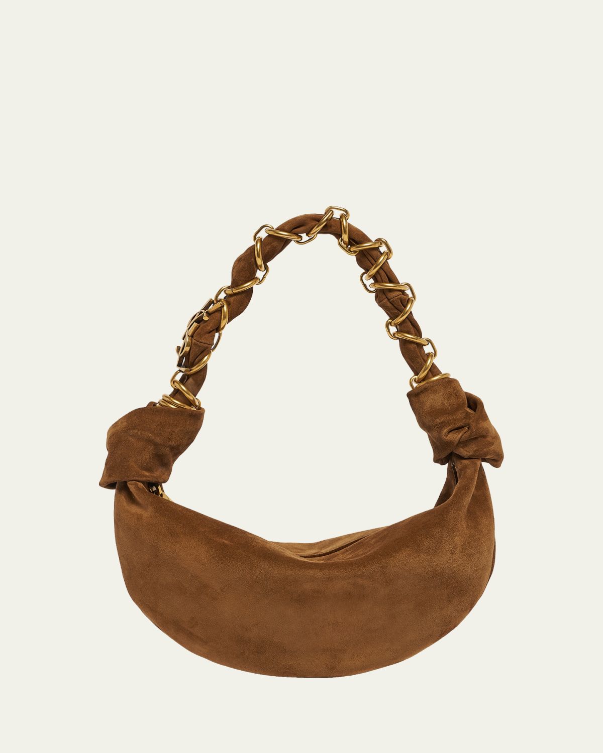 Saint Laurent Amalia Mini YSL Suede Hobo Bag
